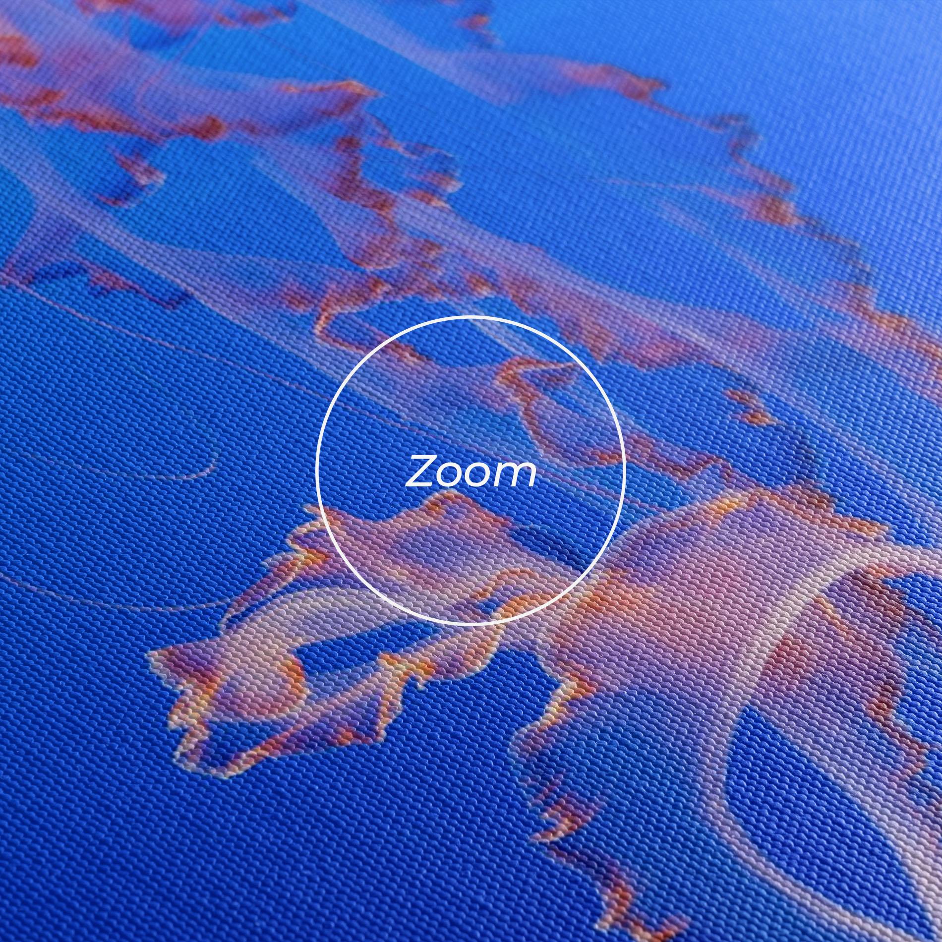 Tablou Canvas Pretty White Jellyfish mockup 3