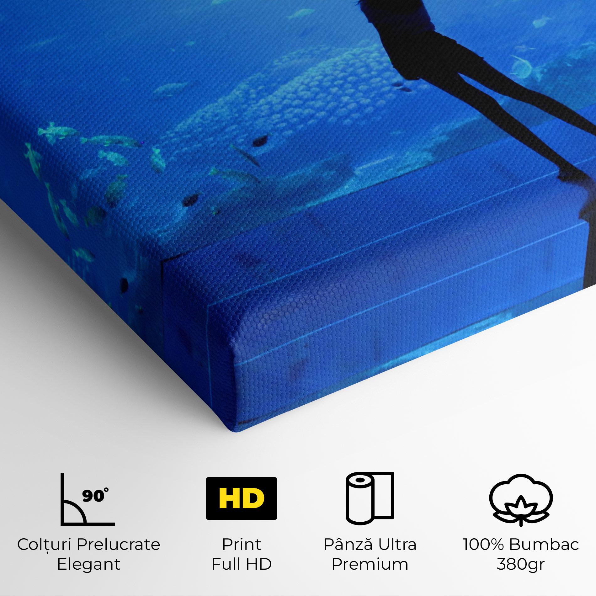 Tablou Canvas Aquarium Girl mockup 4