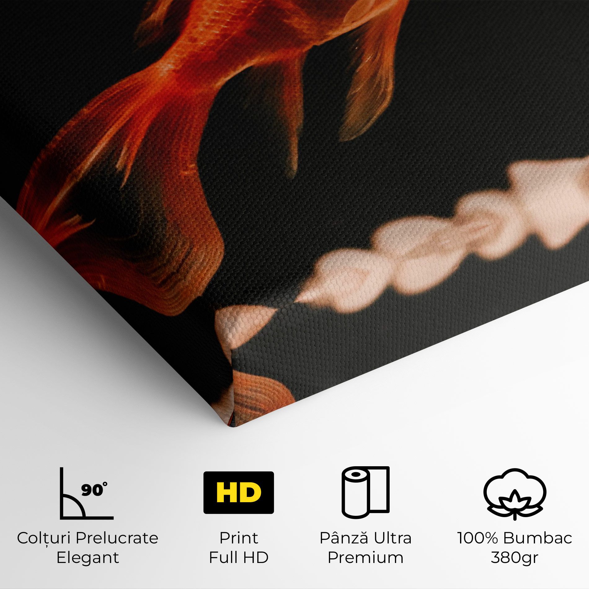 Small Orange Fish mockup 4