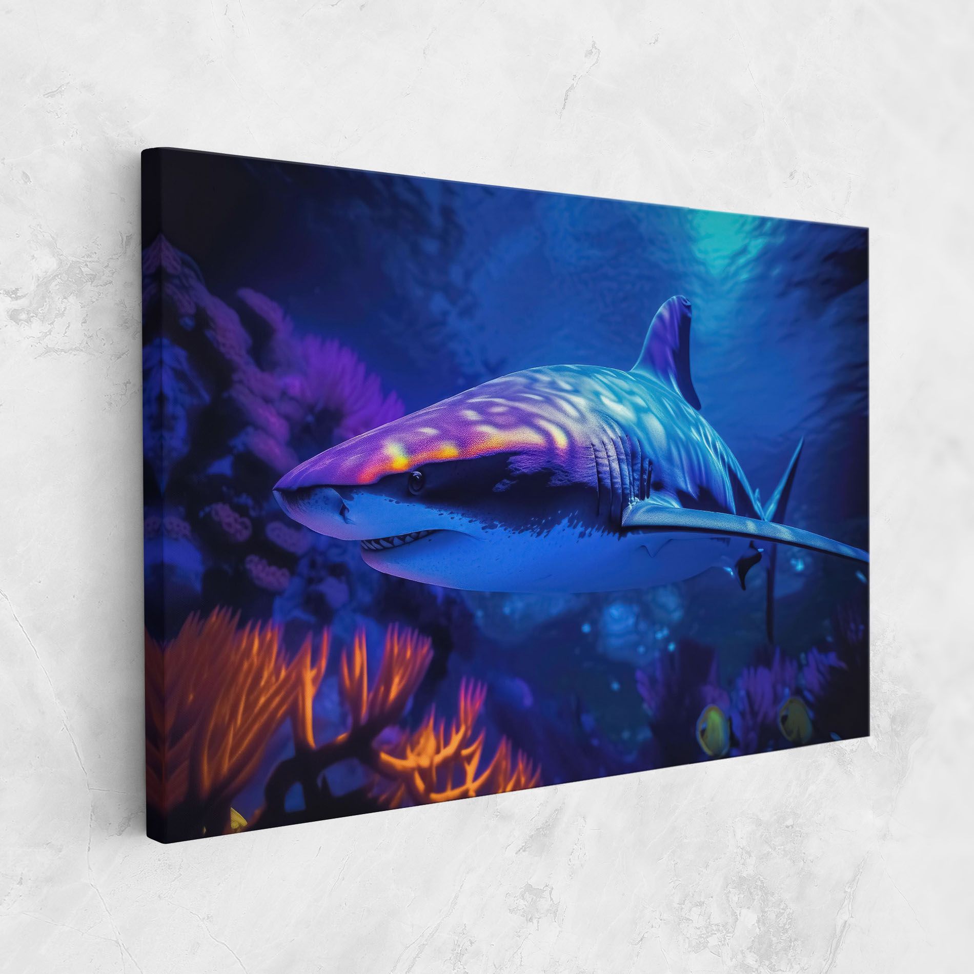 Blue Light Shark mockup 1