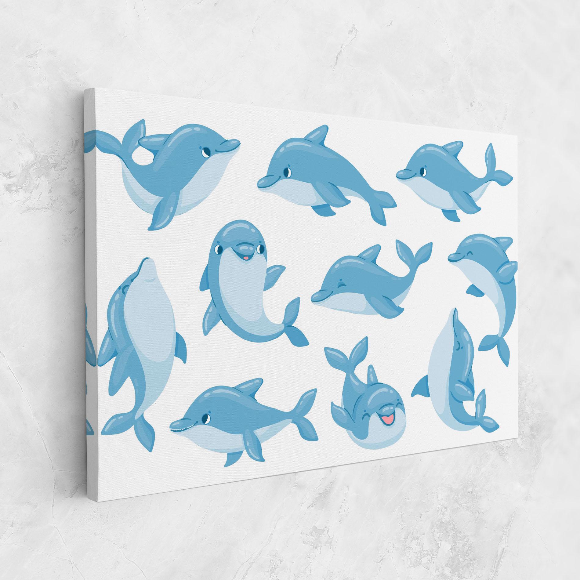 Tablou Canvas Dolphin mockup 1