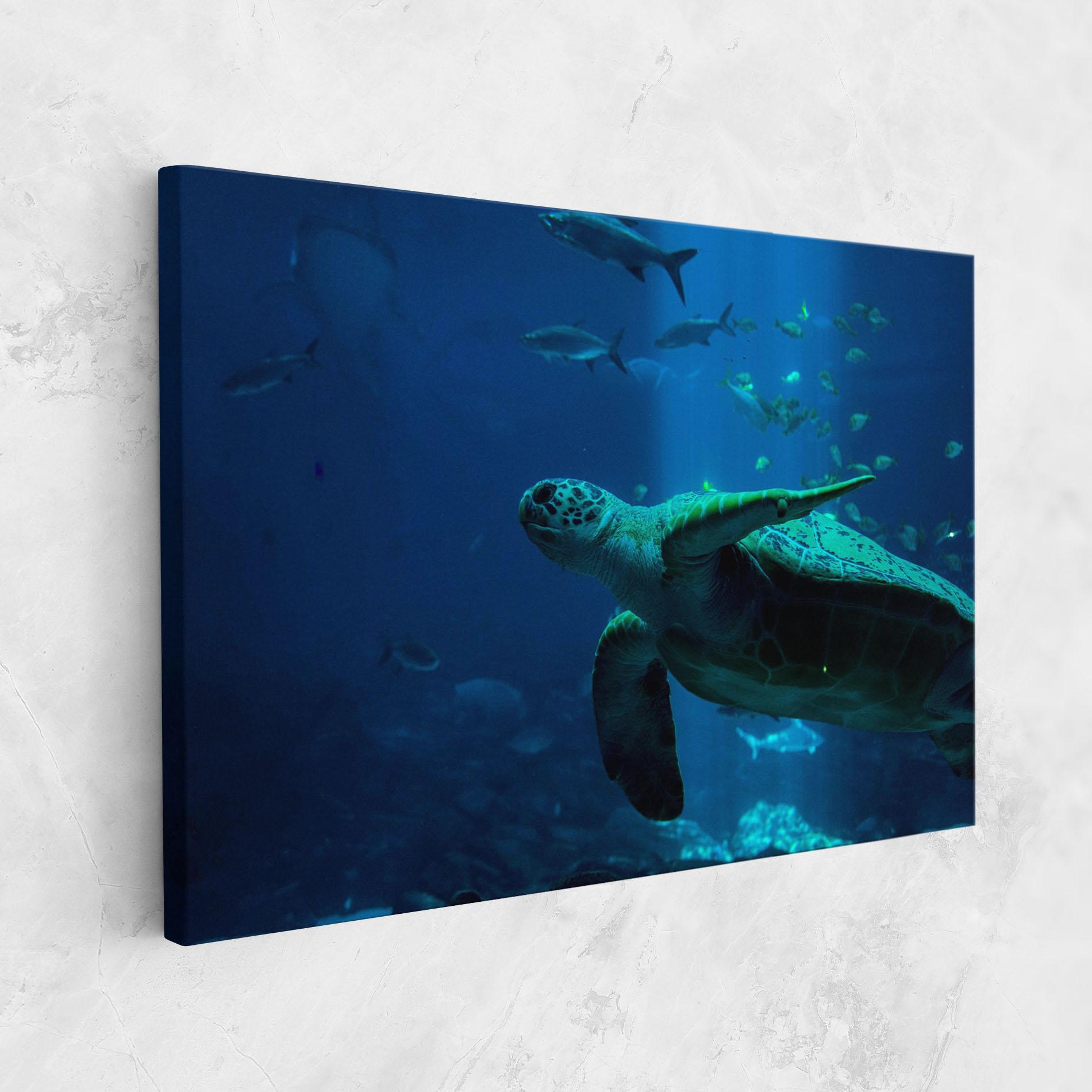 Tablou Canvas Green Turtule mockup 1