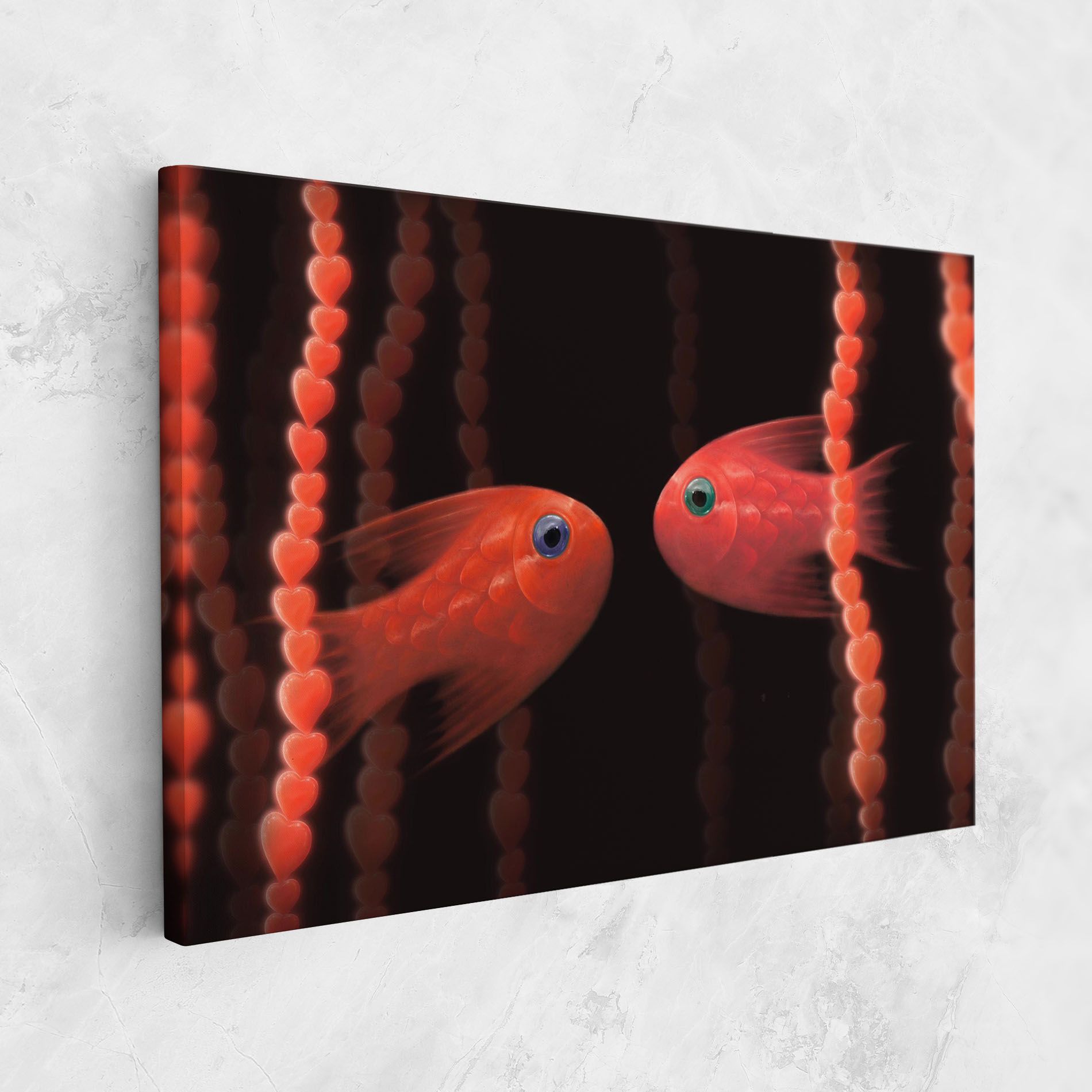 Orange Fish Heart mockup 1