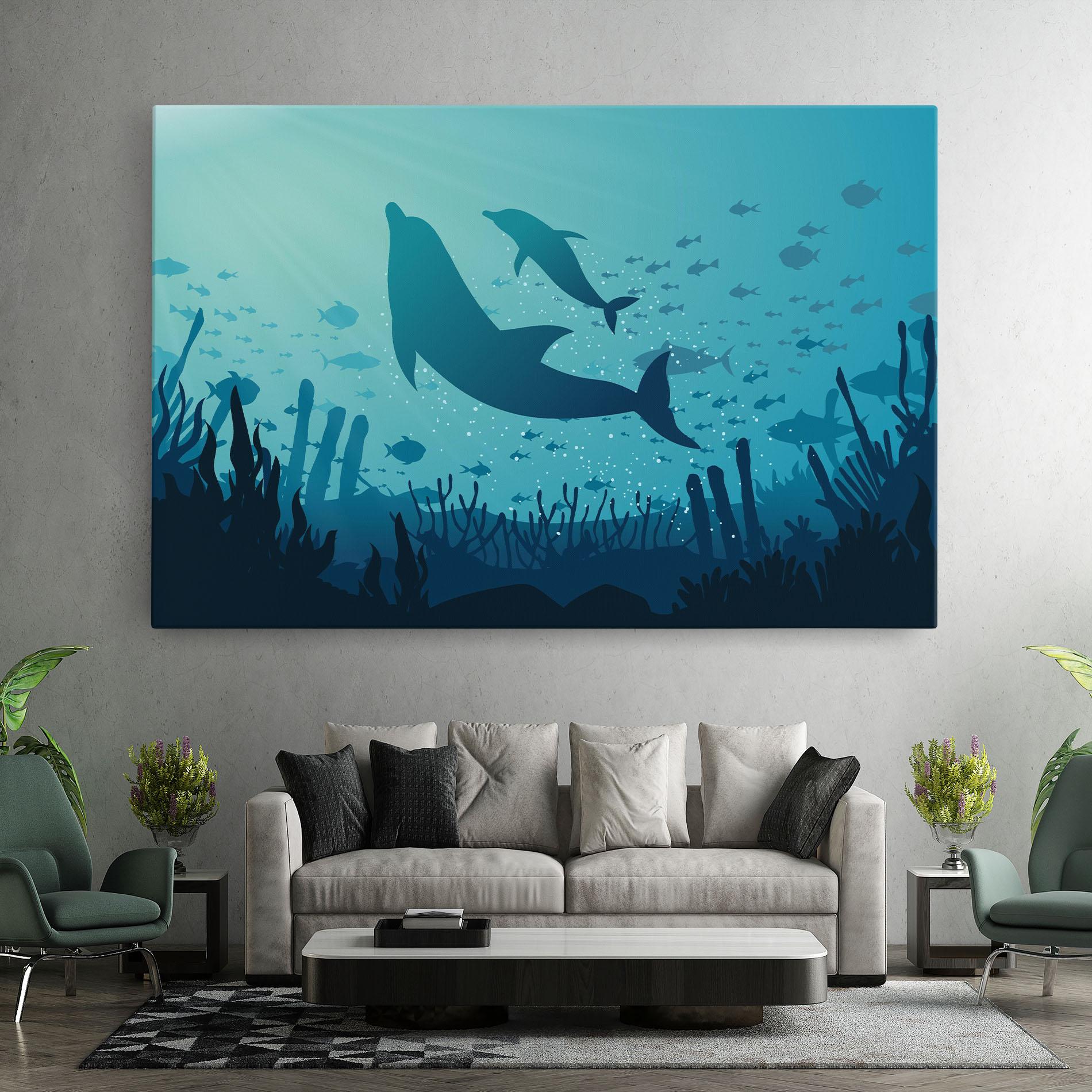 Tablou Canvas Blue Ocean mockup 7