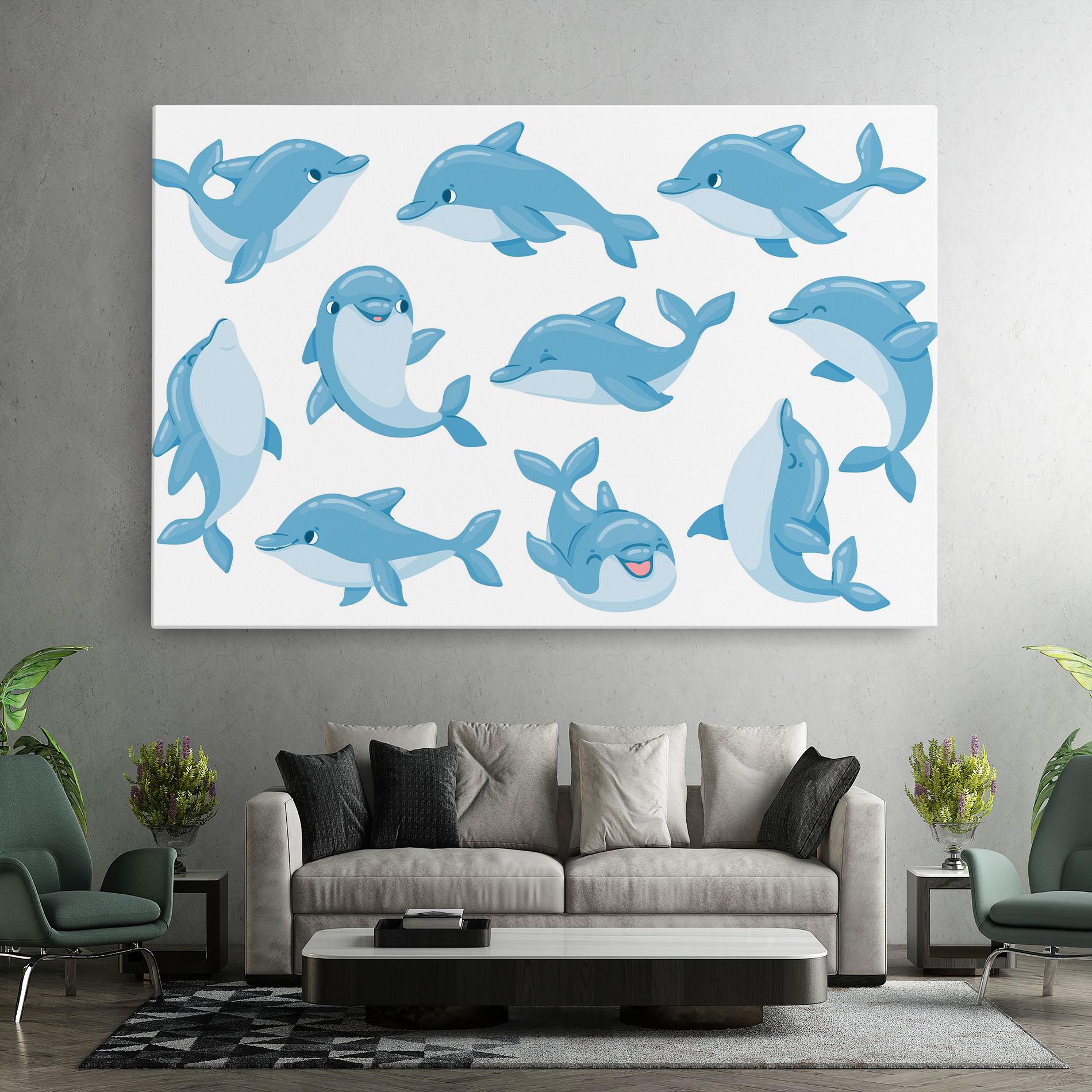 Tablou Canvas Dolphin mockup 7