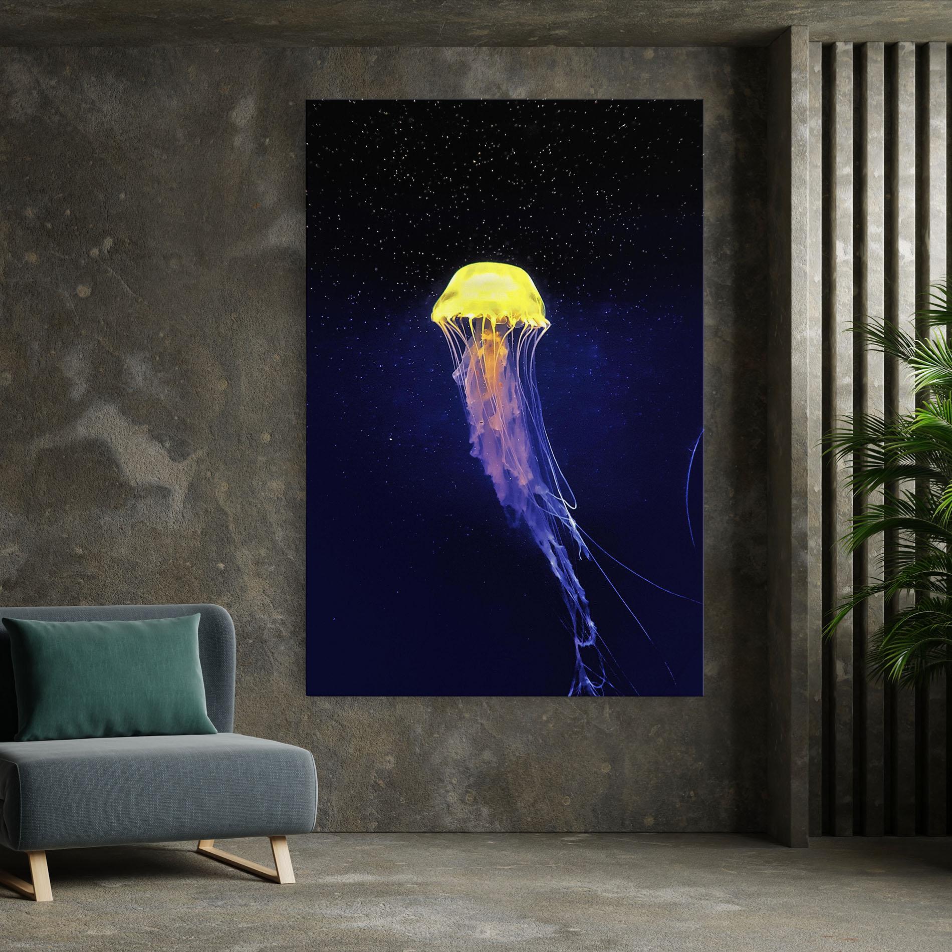 Tablou Canvas Purple Jellyfish mockup 7