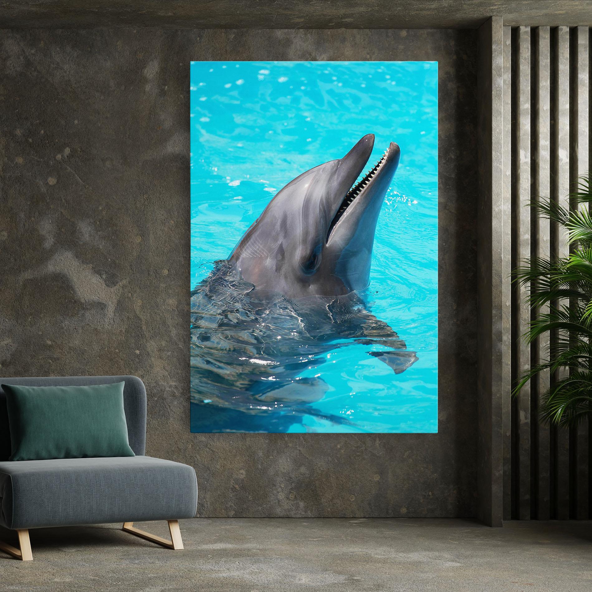 Tablou Canvas Trained Dolphin mockup 7