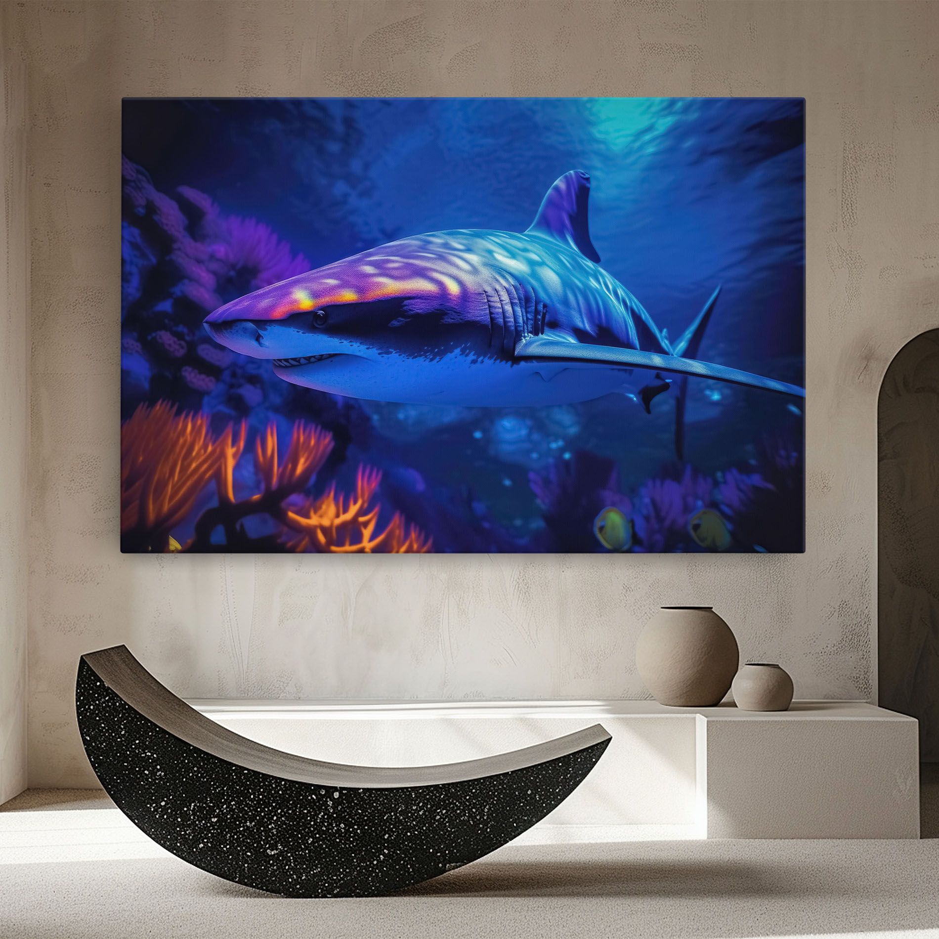 Blue Light Shark mockup 8