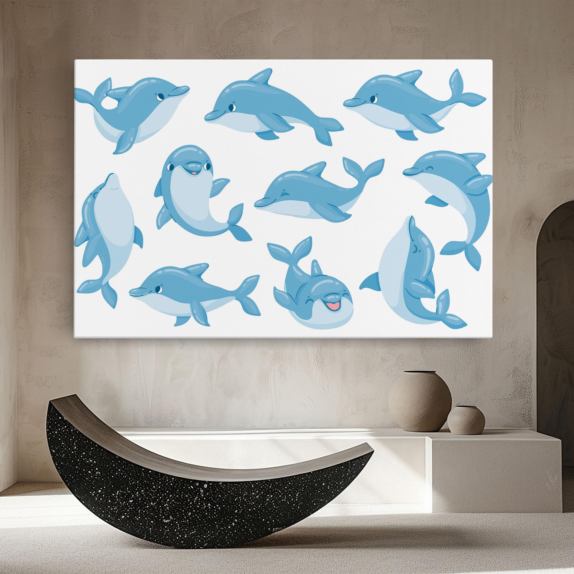 Tablou Canvas Dolphin mockup 8