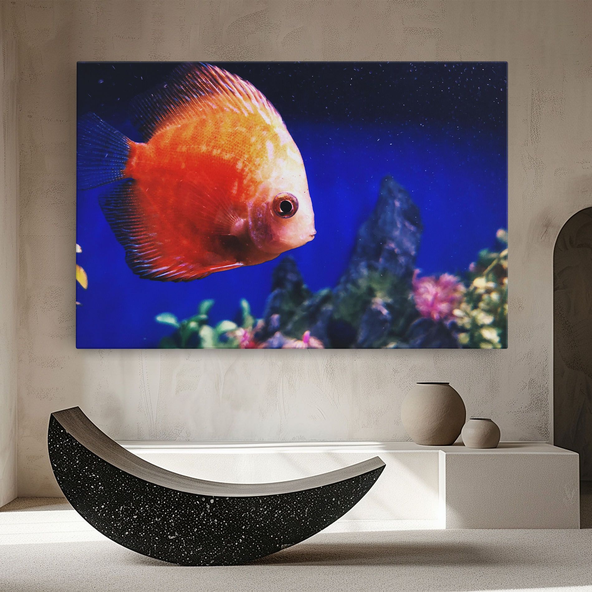 Pretty Orange Fish mockup 8