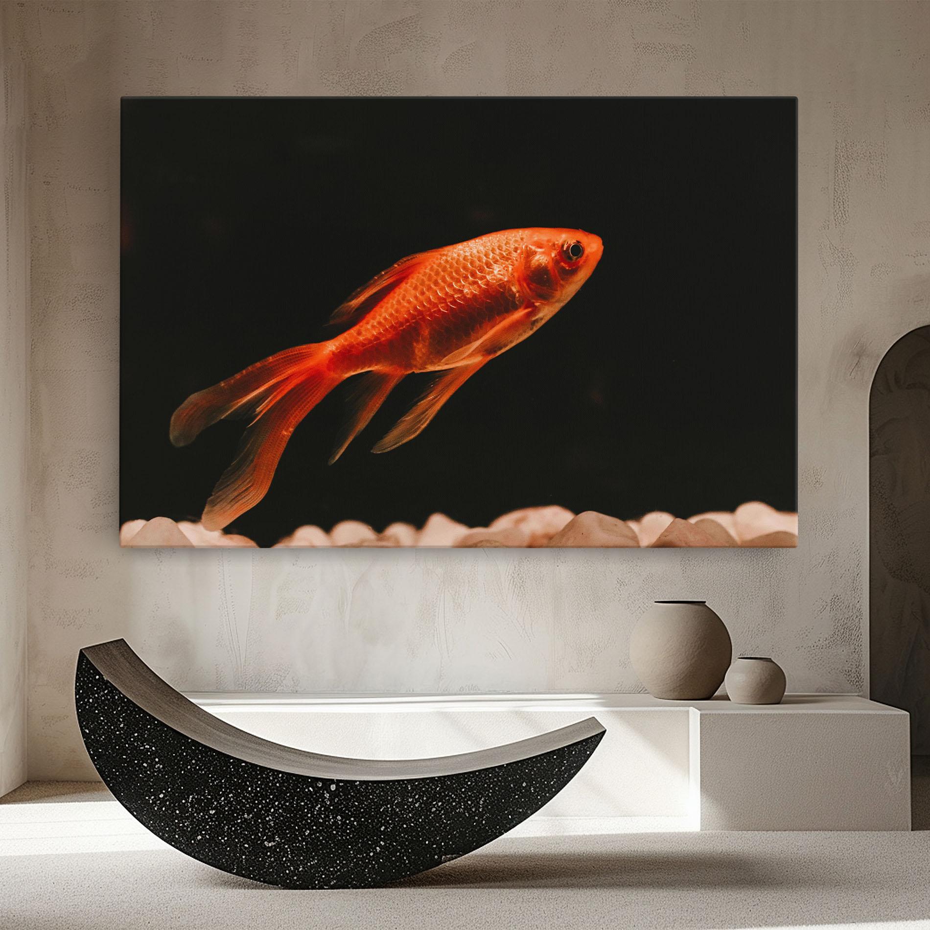 Tablou Canvas Small Orange Fish mockup 8