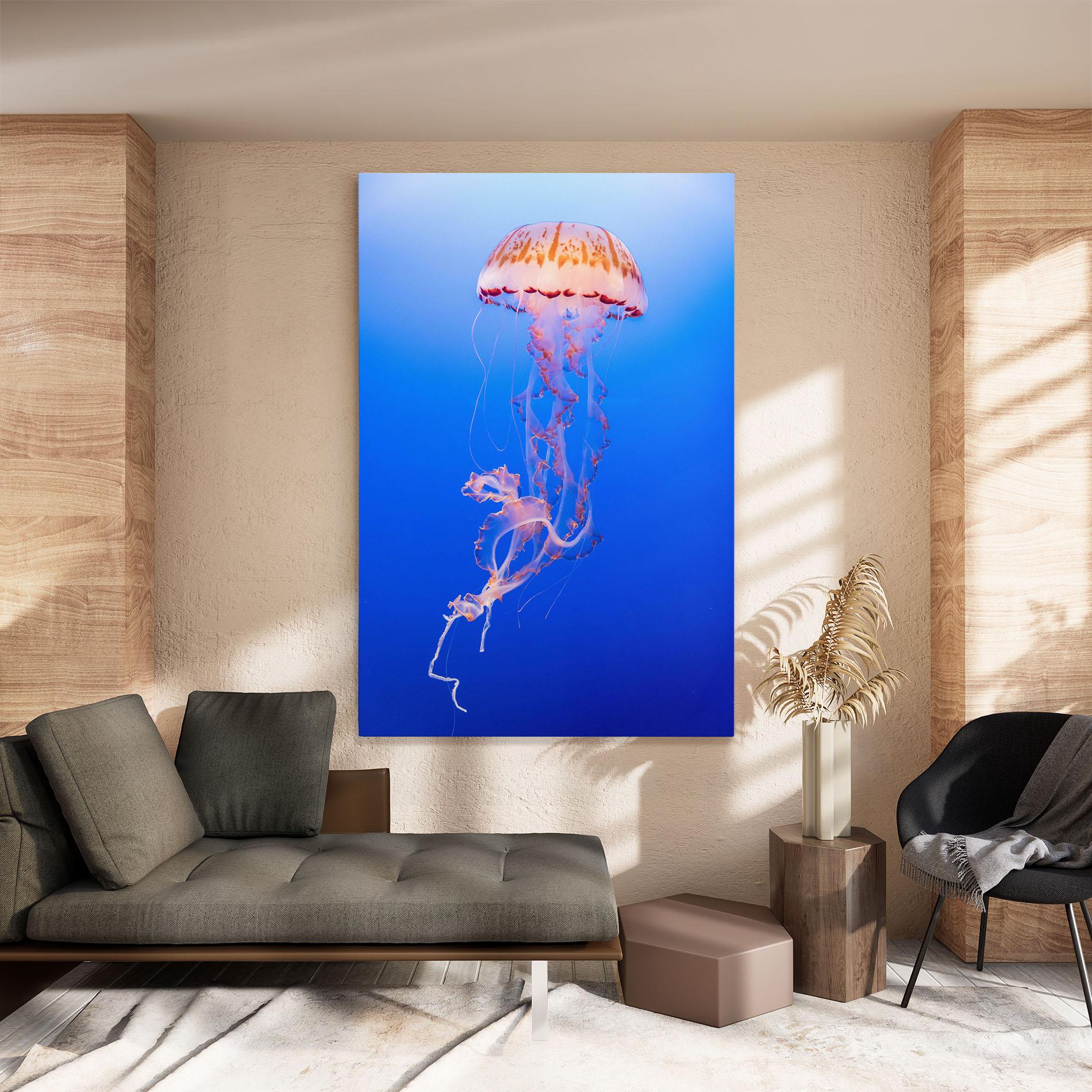 Tablou Canvas Pretty White Jellyfish mockup 8