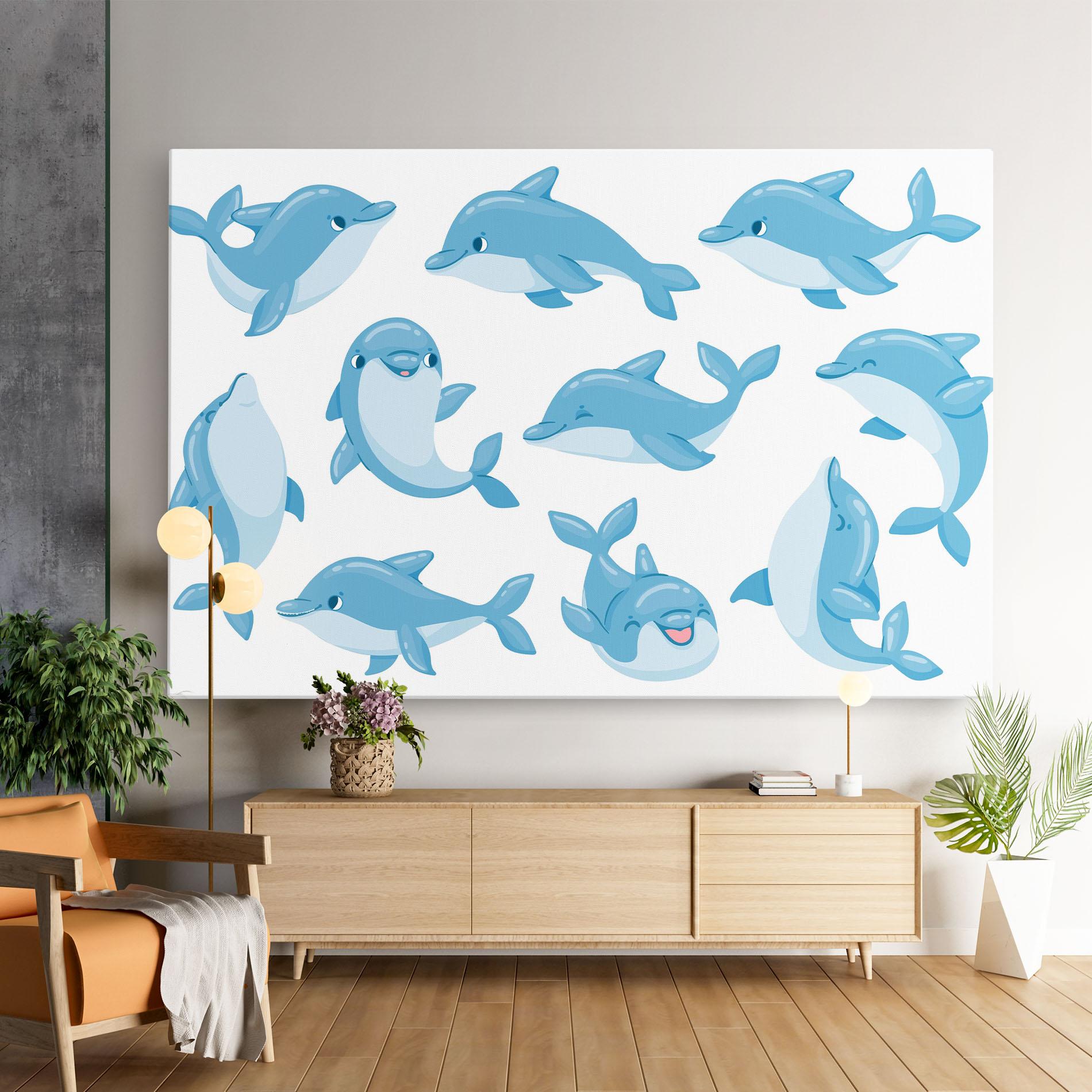 Tablou Canvas Dolphin mockup 9