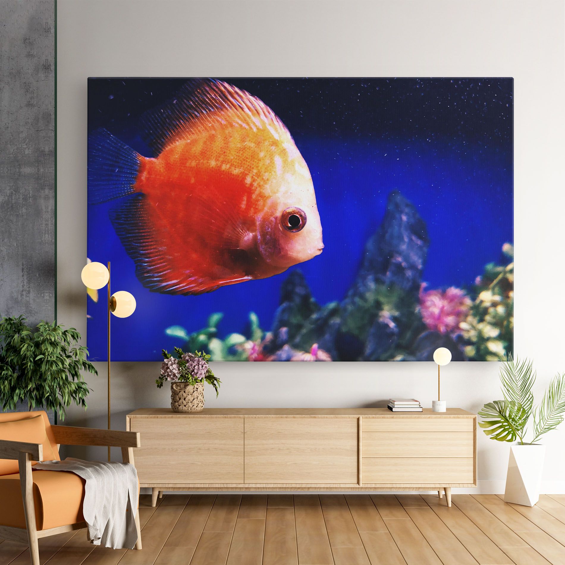 Pretty Orange Fish mockup 9