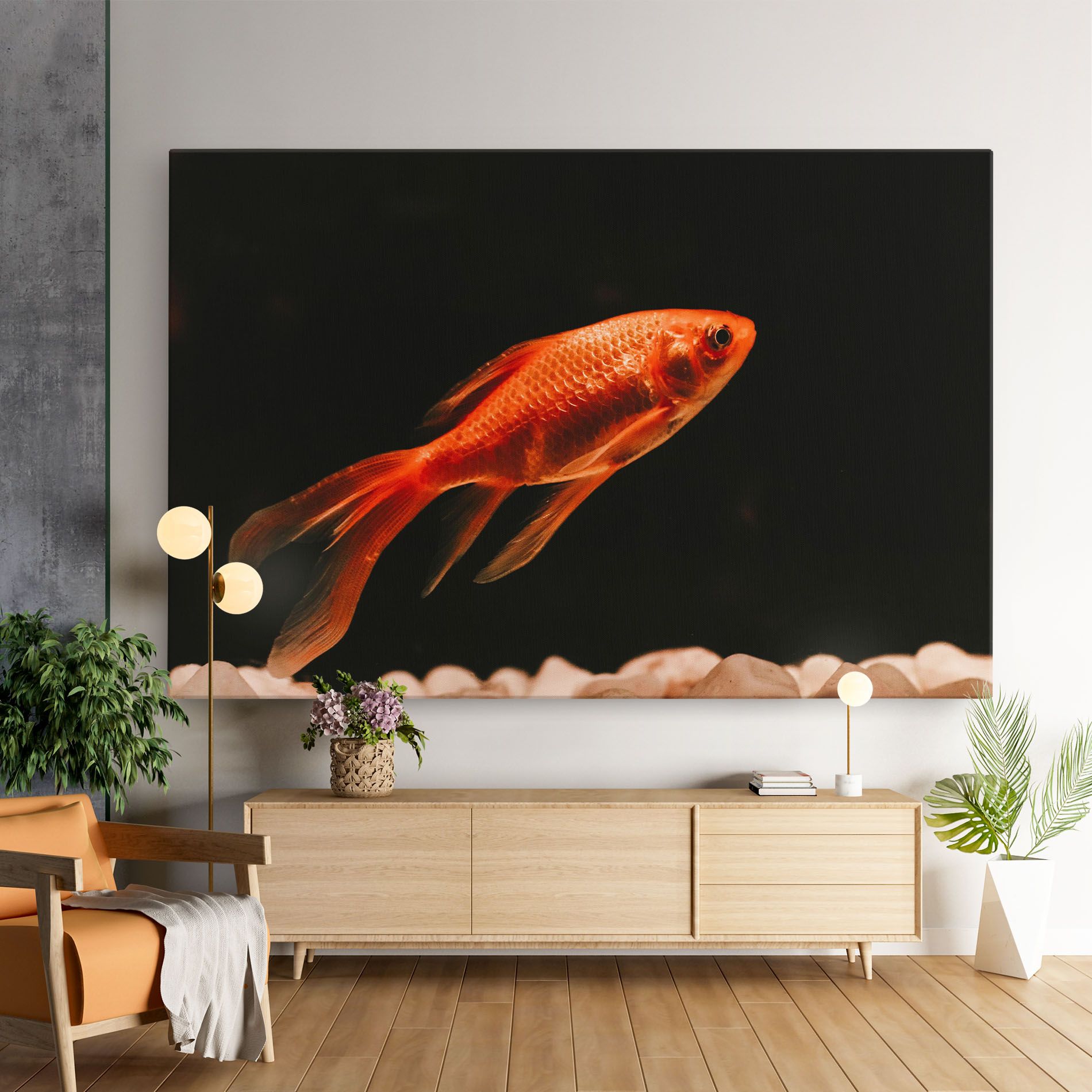 Small Orange Fish mockup 9