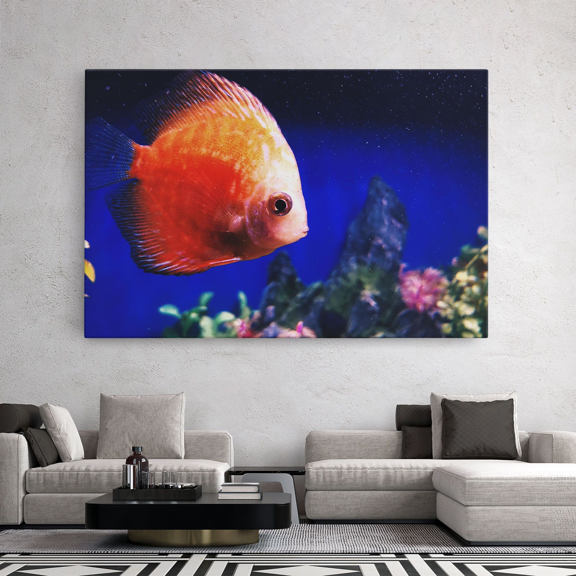 Pretty Orange Fish mockup 2