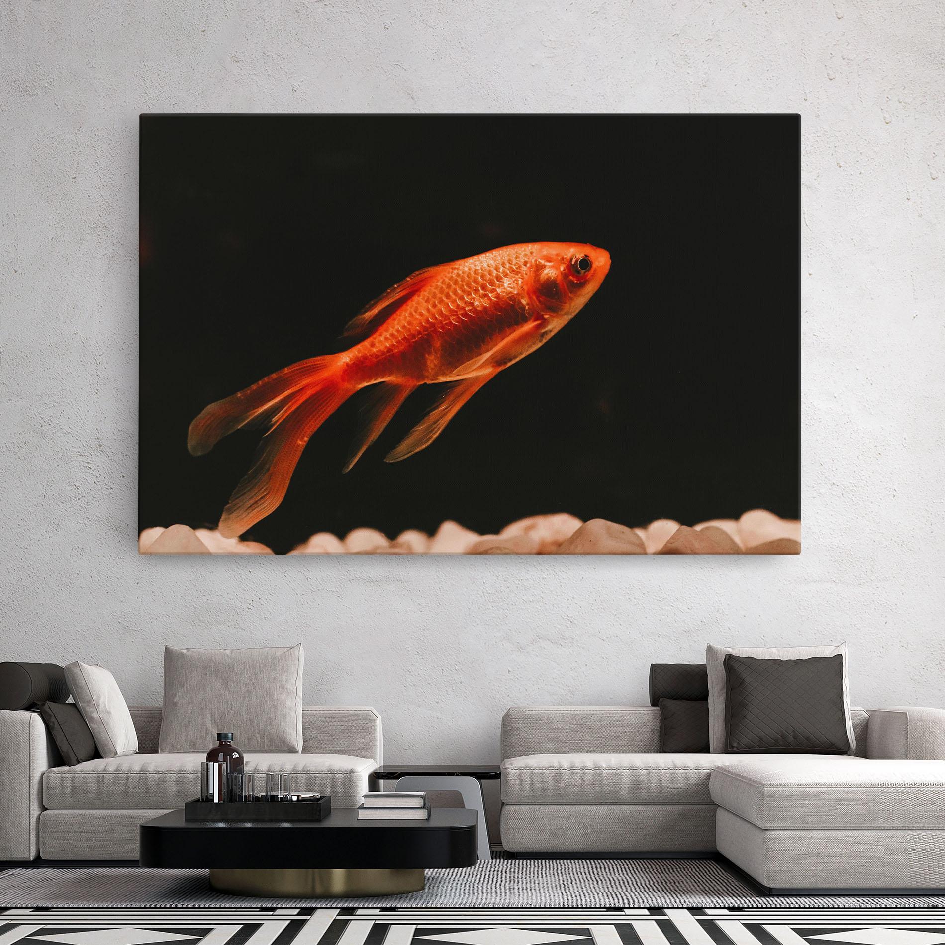 Tablou Canvas Small Orange Fish mockup 2