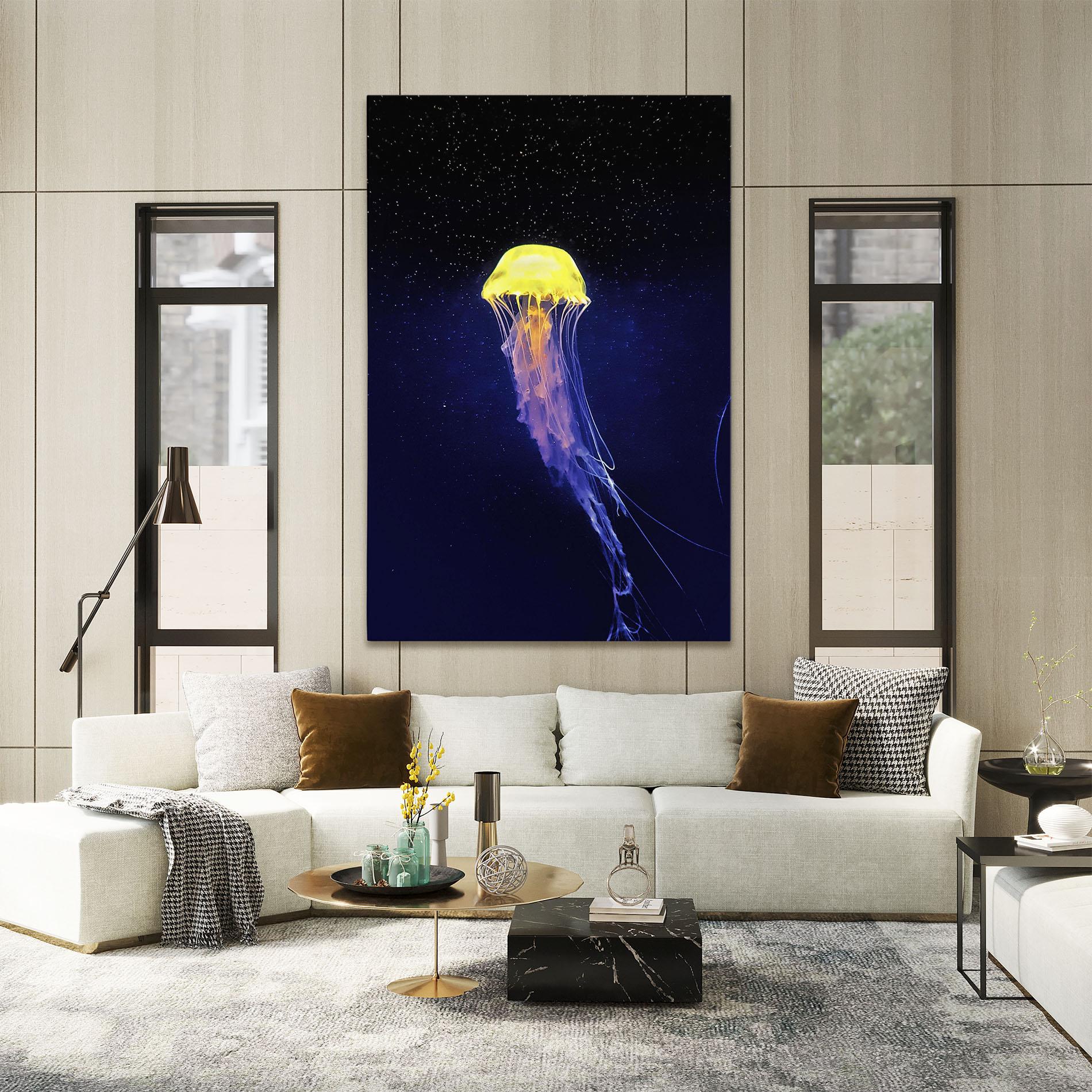 Tablou Canvas Purple Jellyfish mockup 2