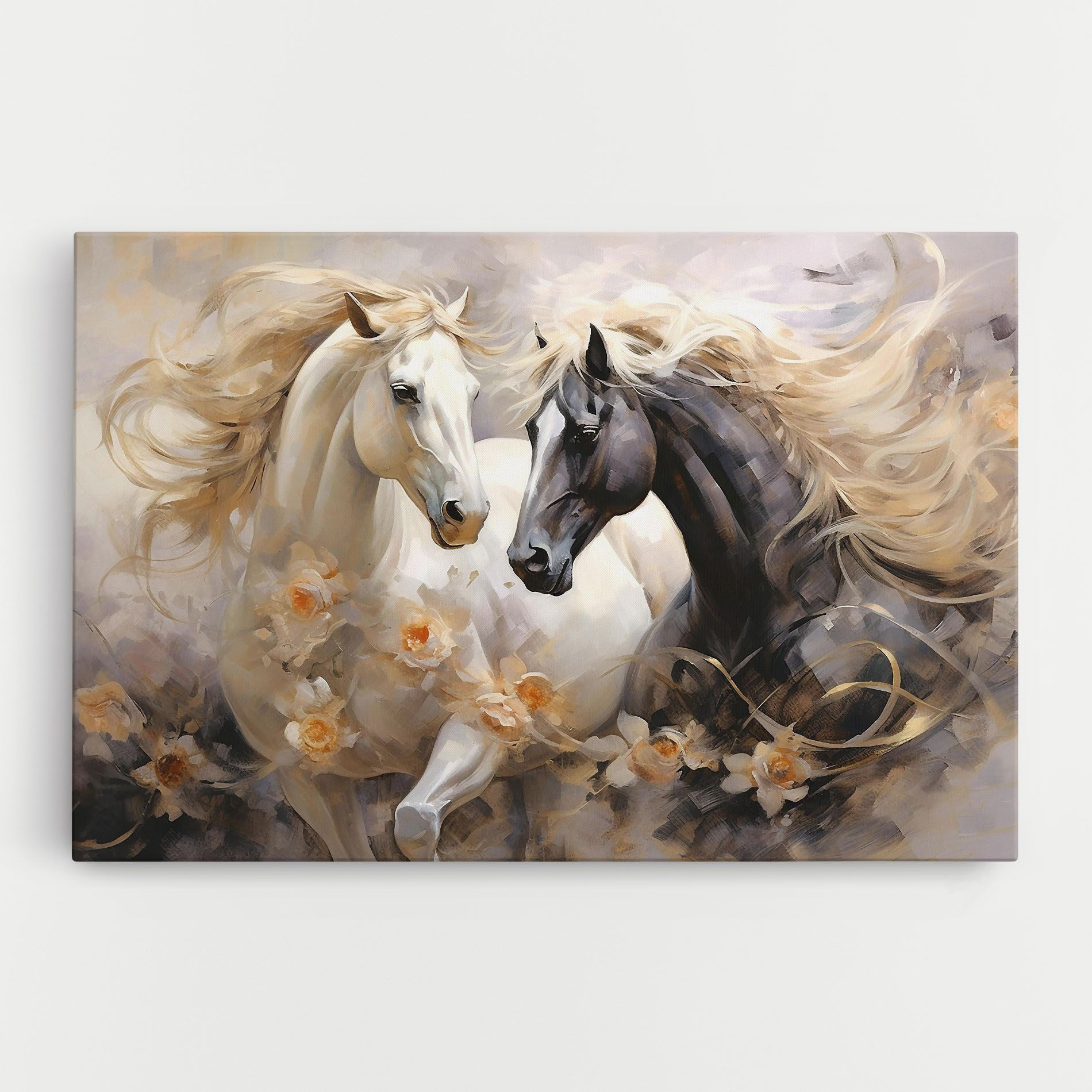 Black And White Horses mockup 0