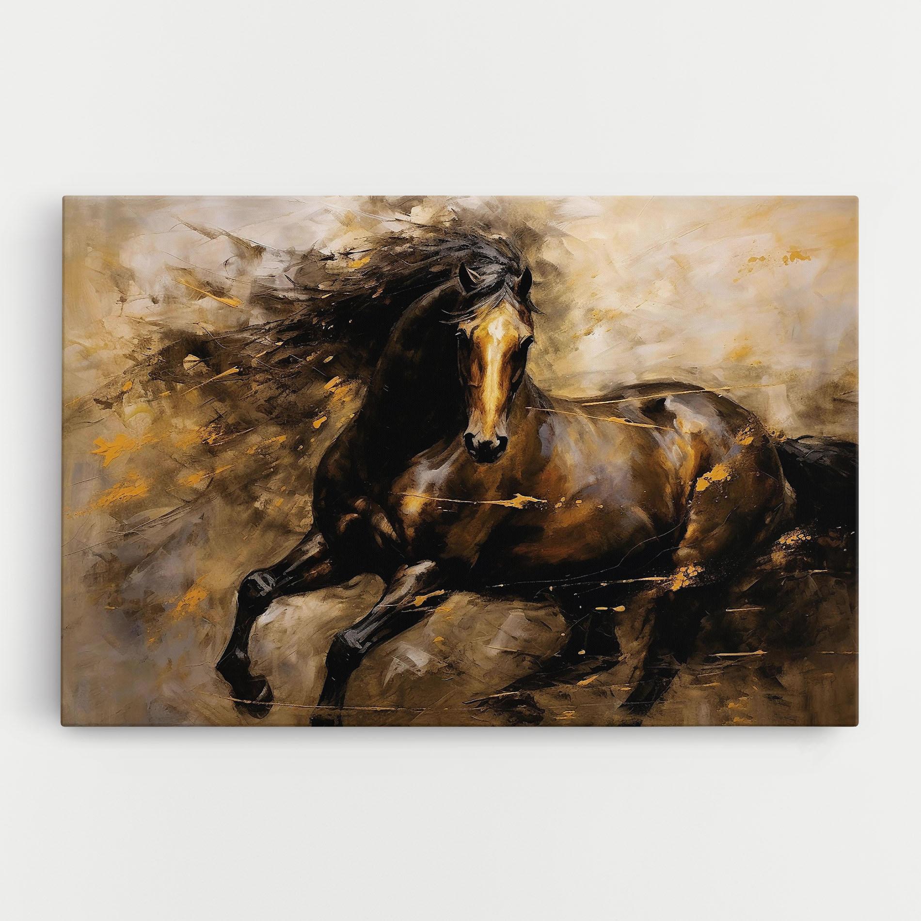 Tablou Canvas Gold Brown Horse mockup 0