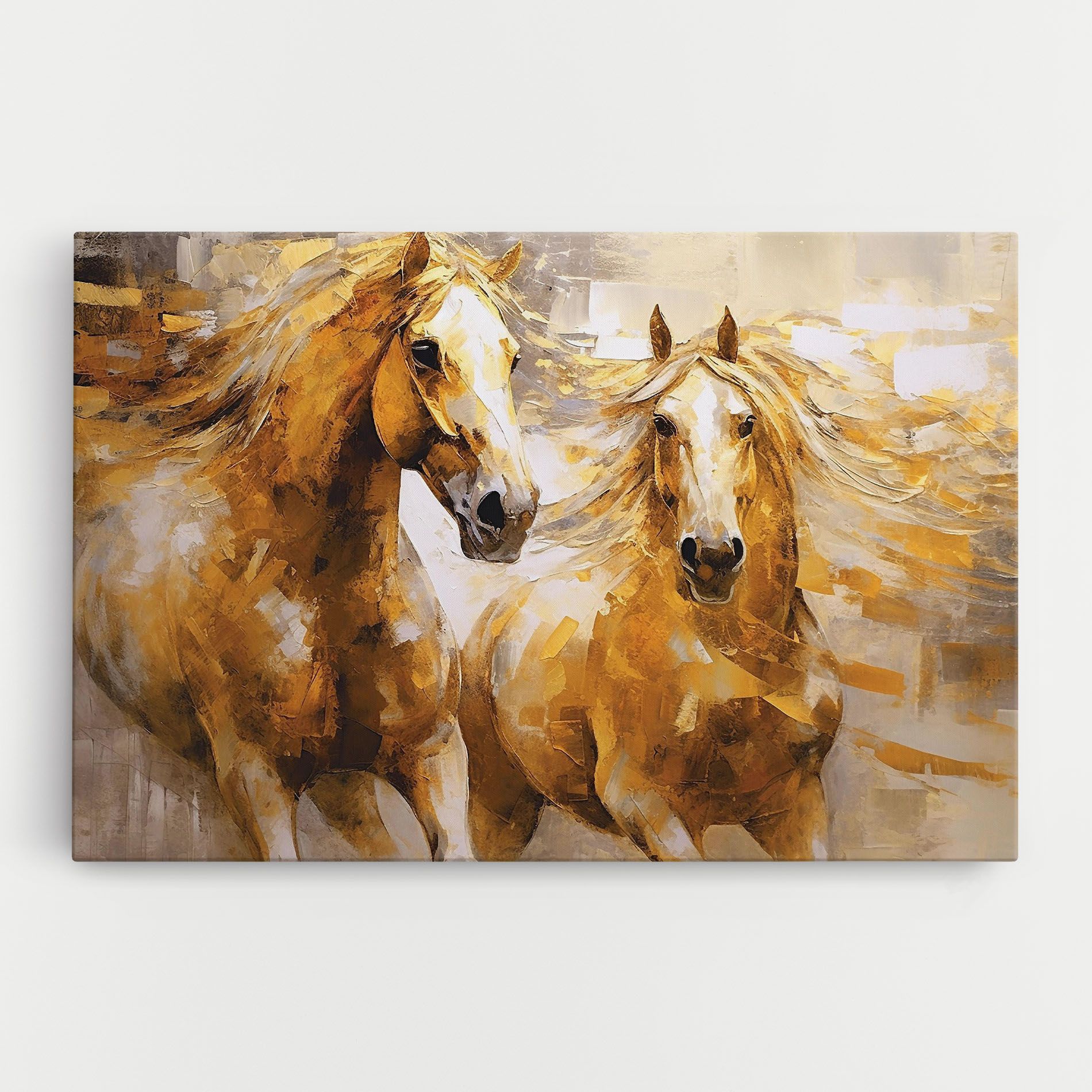 Golden Brown Horses mockup 0