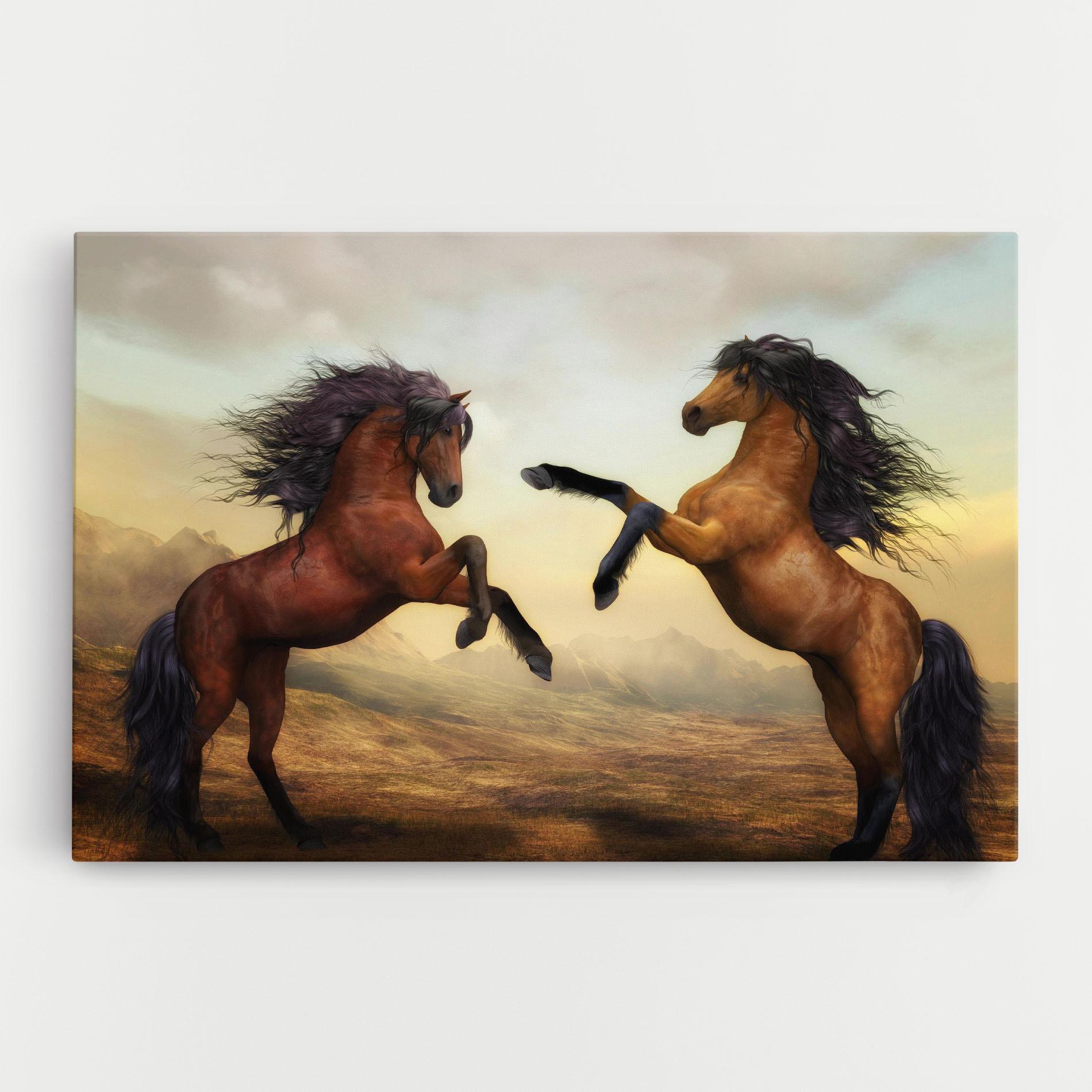 Tablou Canvas Two Horses mockup 0