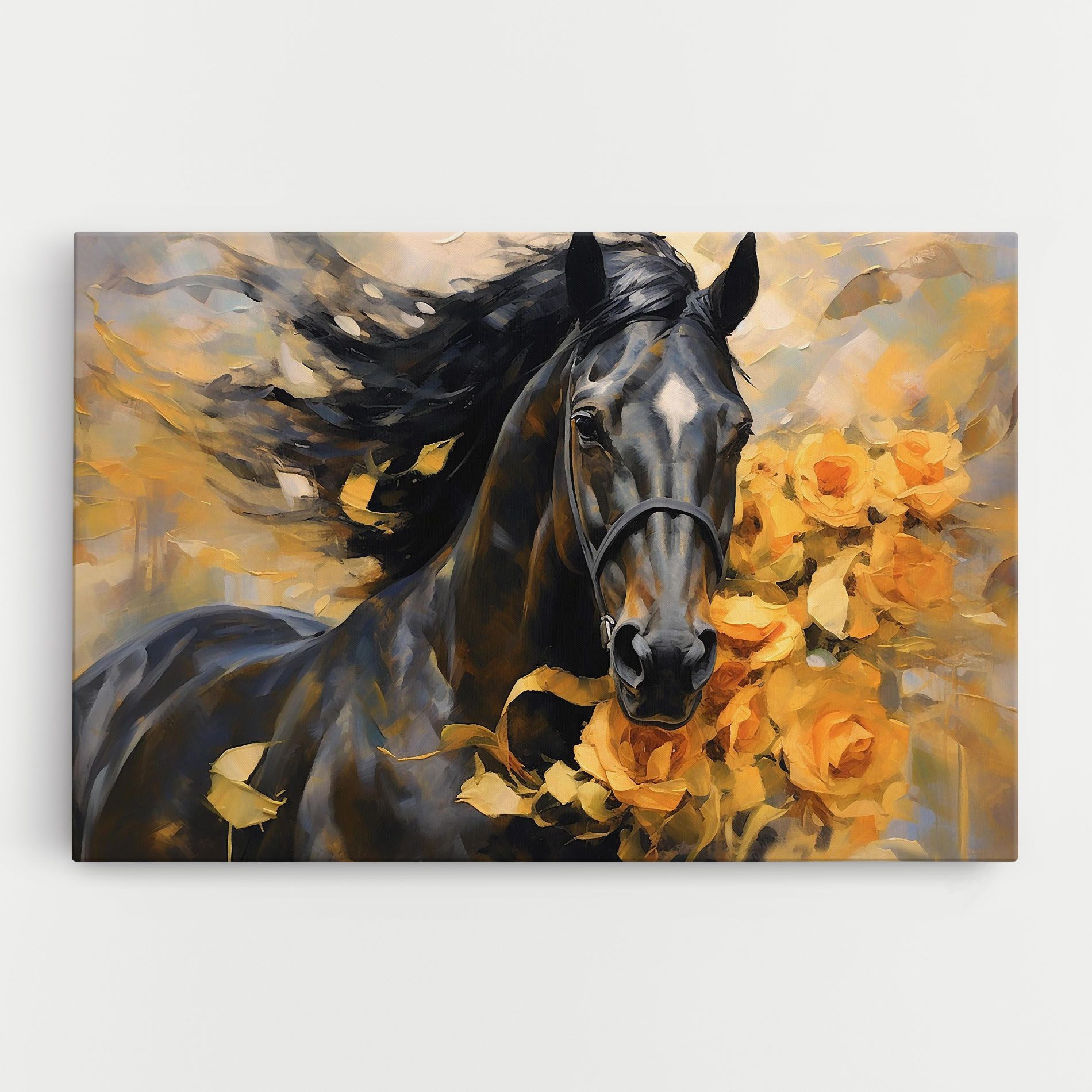 Yellow Roses Horse mockup 0
