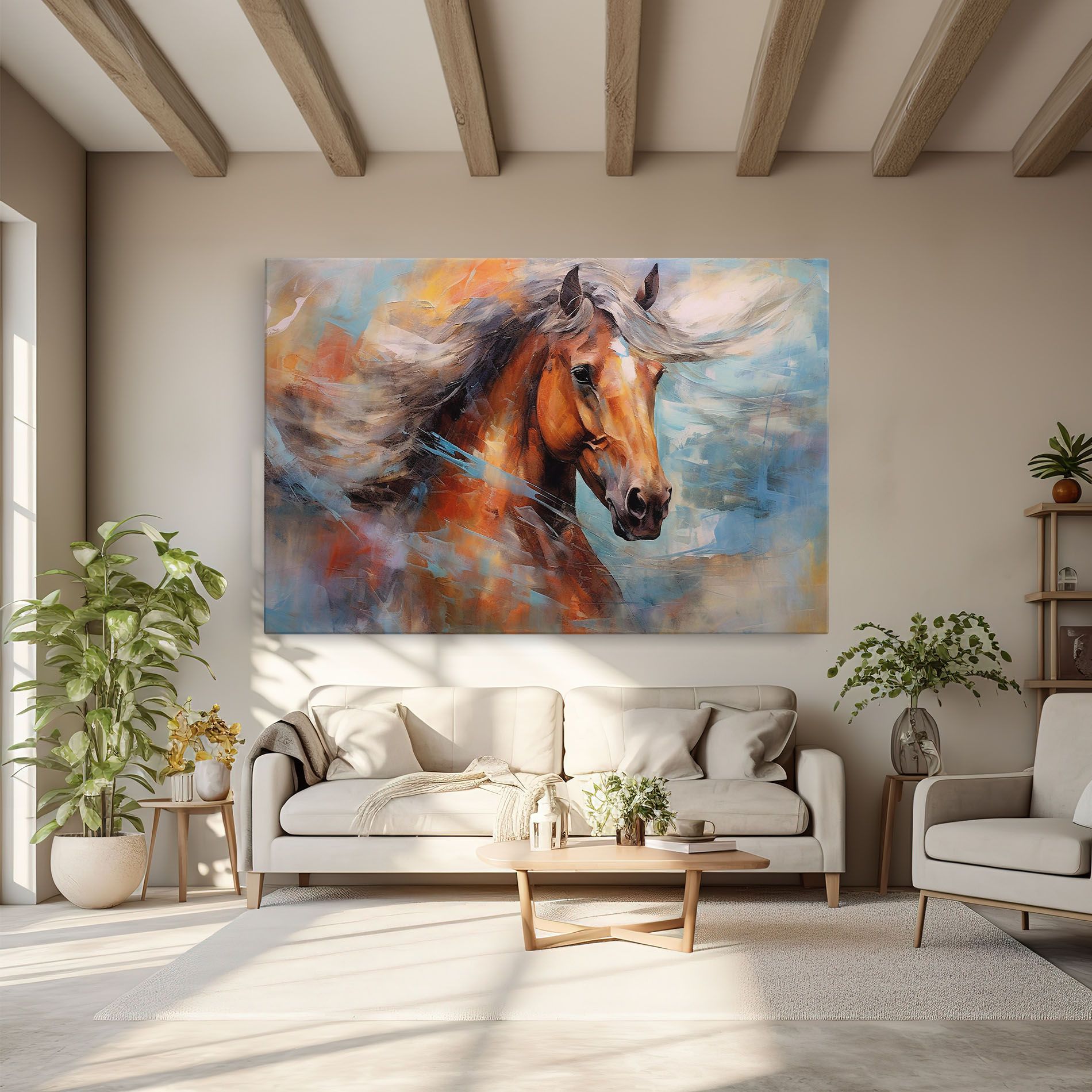Beautiful Brown Horse mockup 6