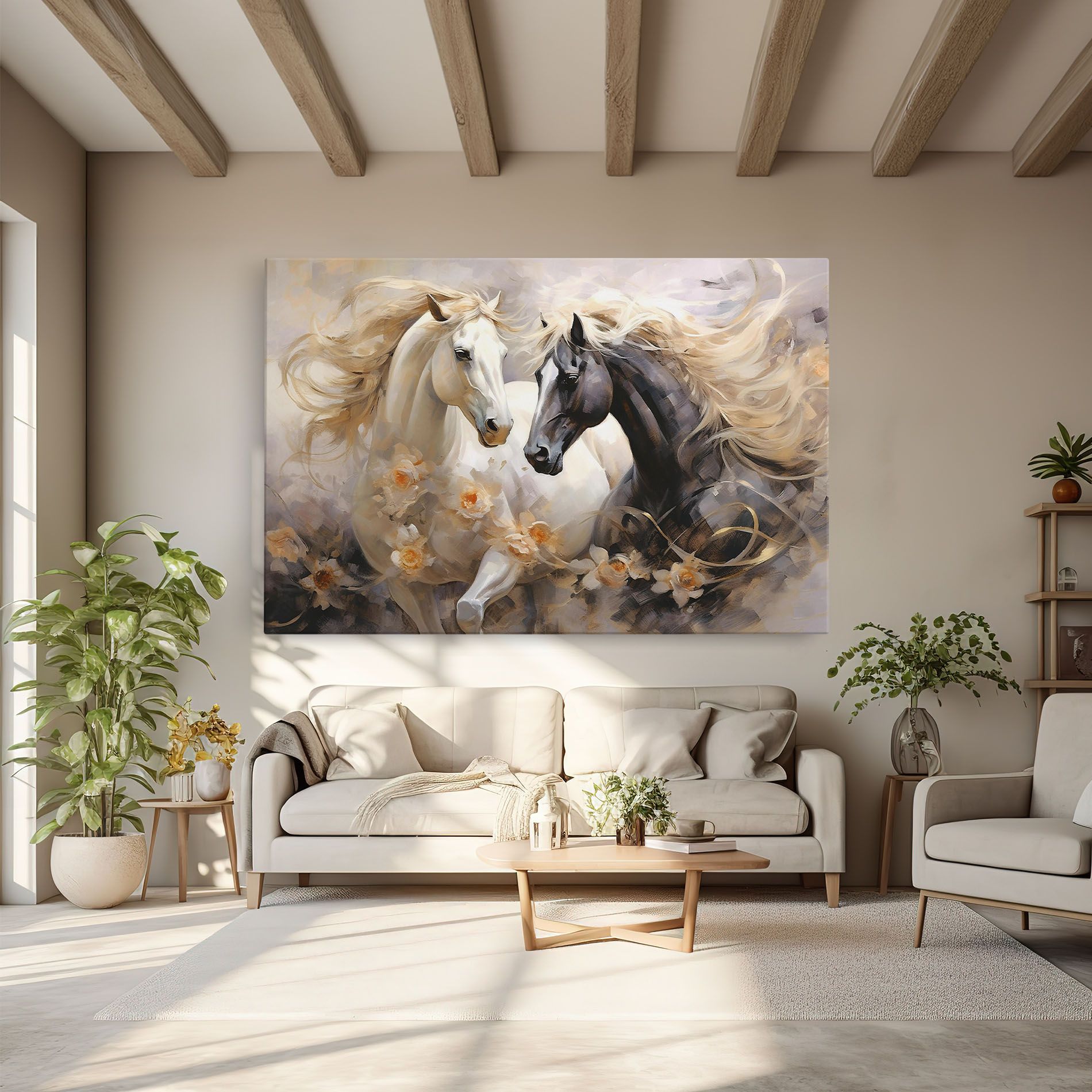 Black And White Horses mockup 6