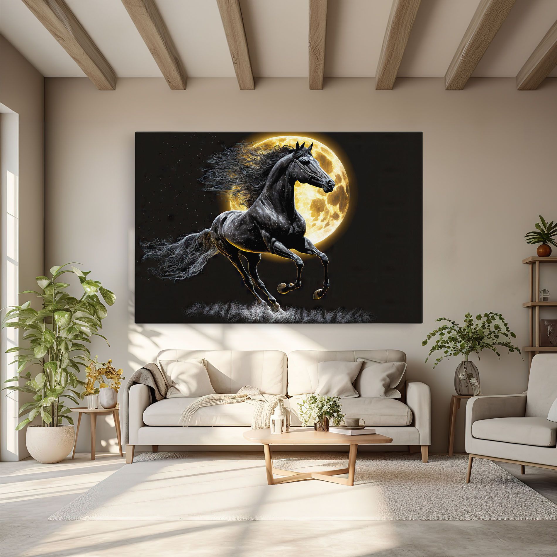 Gold Moon Horse mockup 6