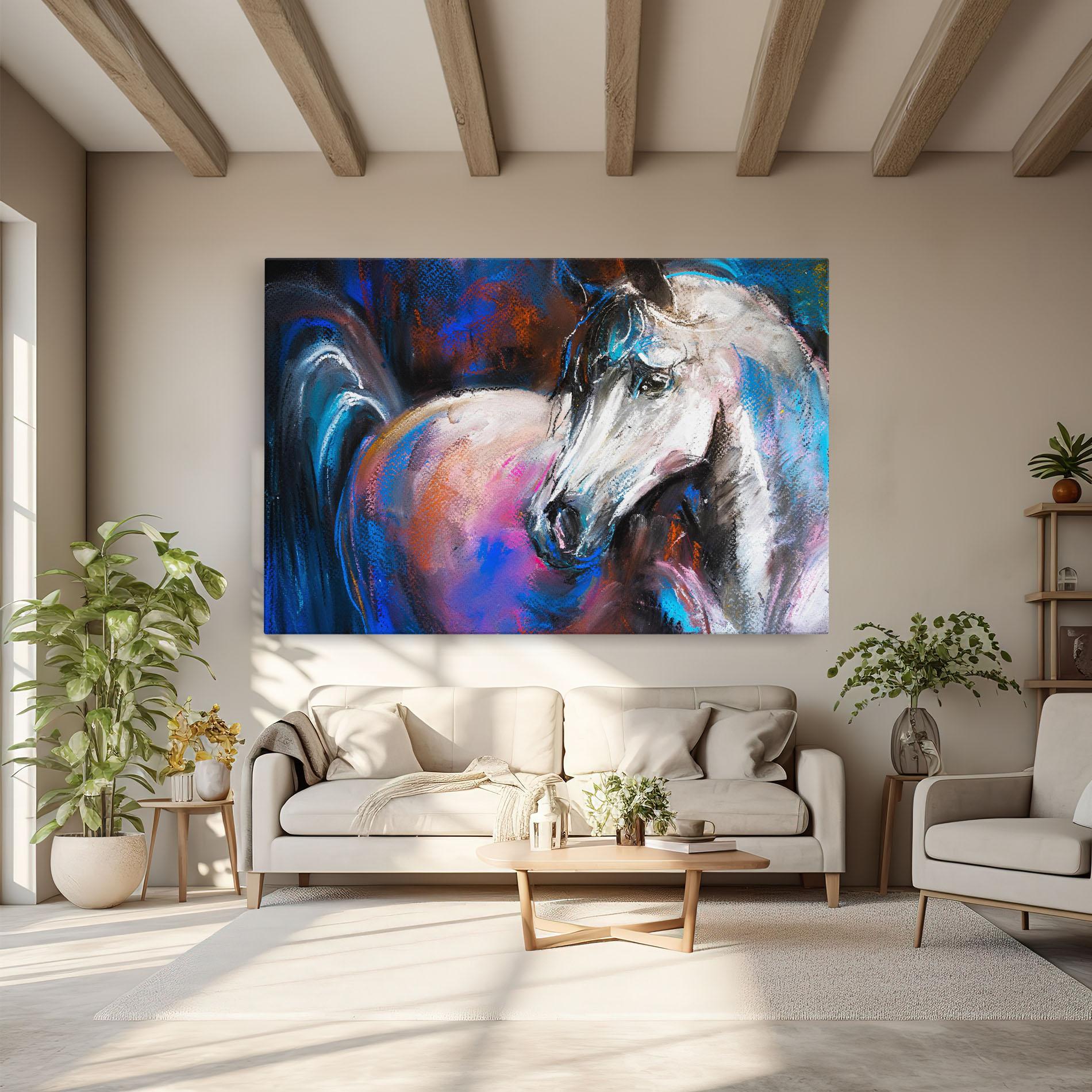 Tablou Canvas Shades Of Horse mockup 6