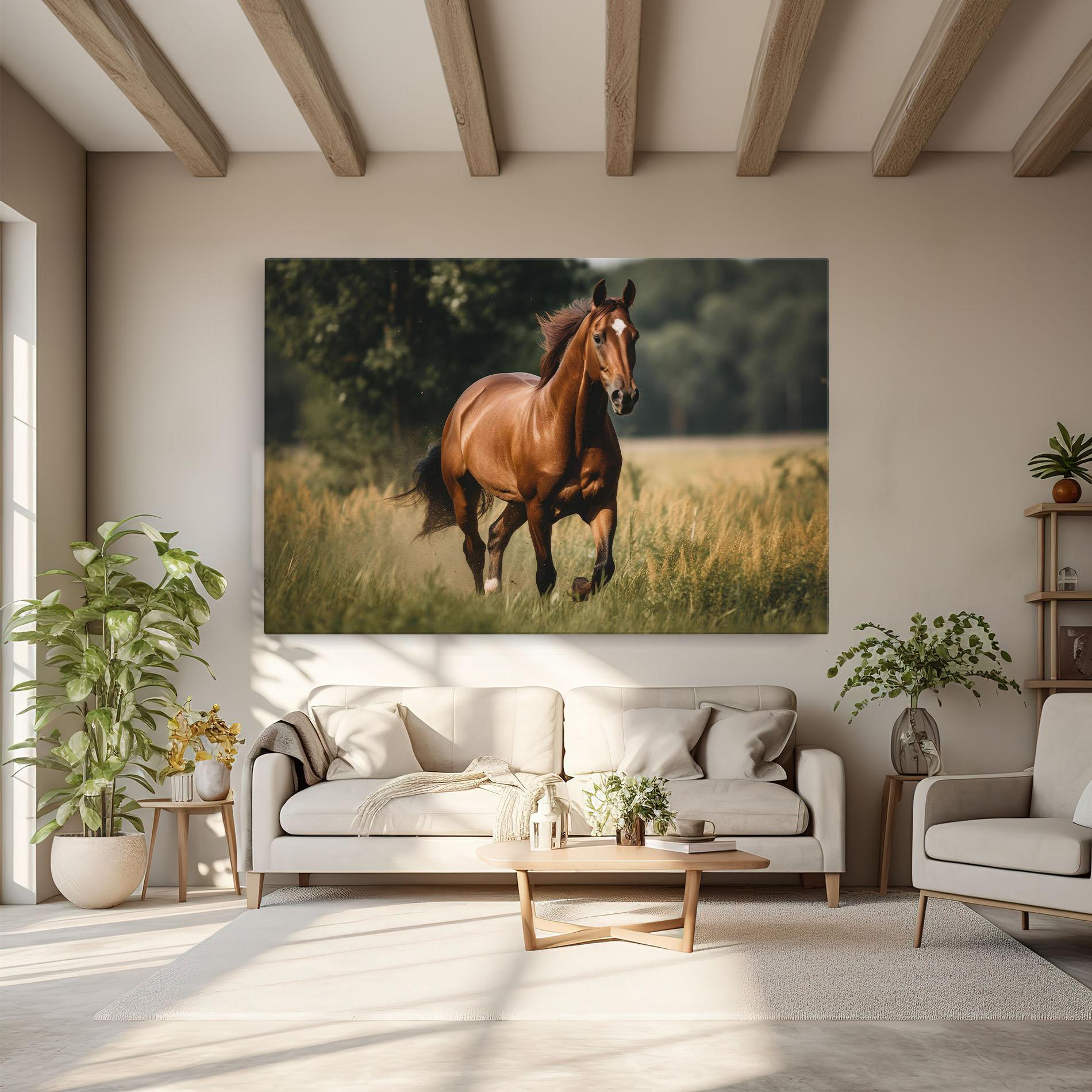 Tablou Canvas Wild Horse Running mockup 6