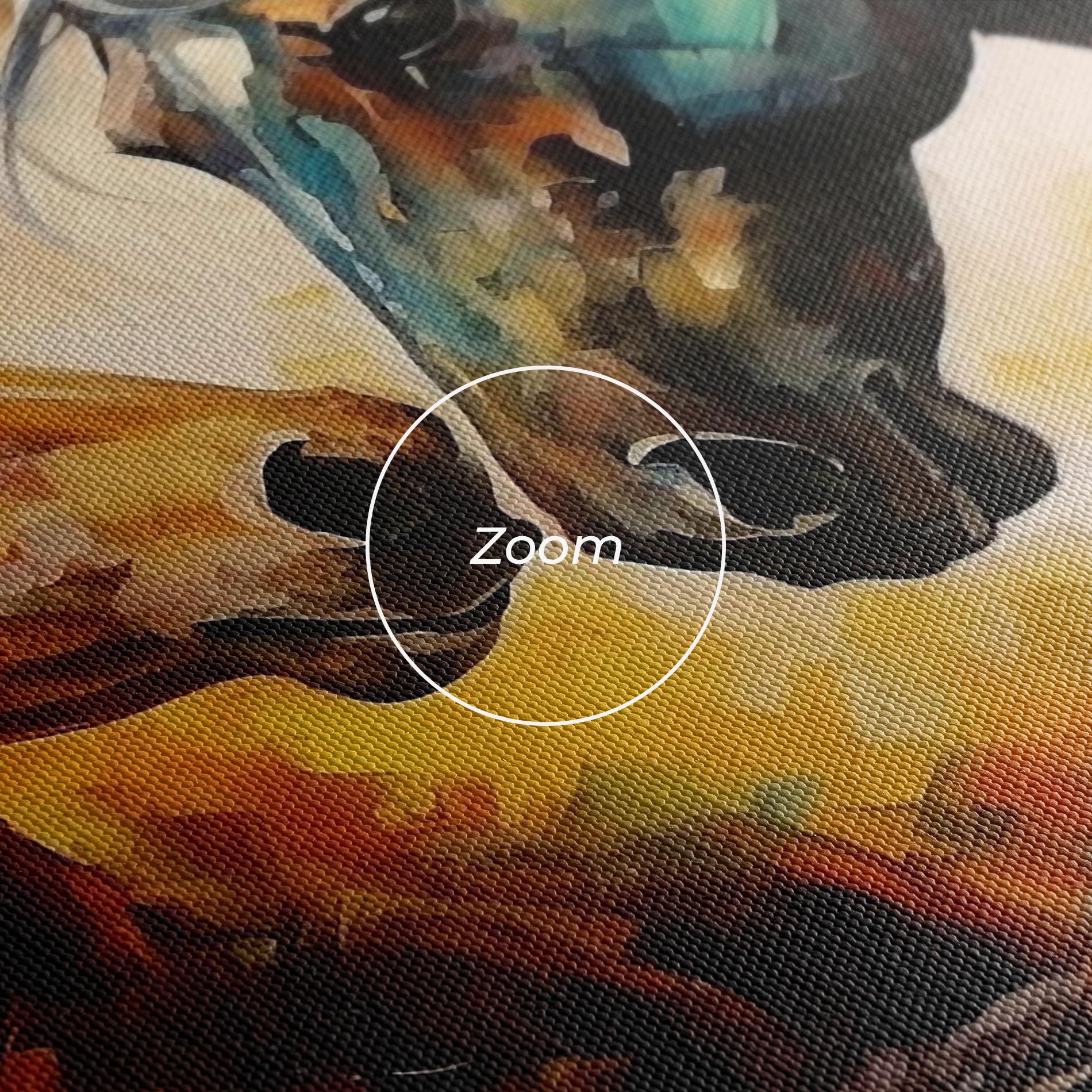 Tablou Canvas Brown Black Horses mockup 3