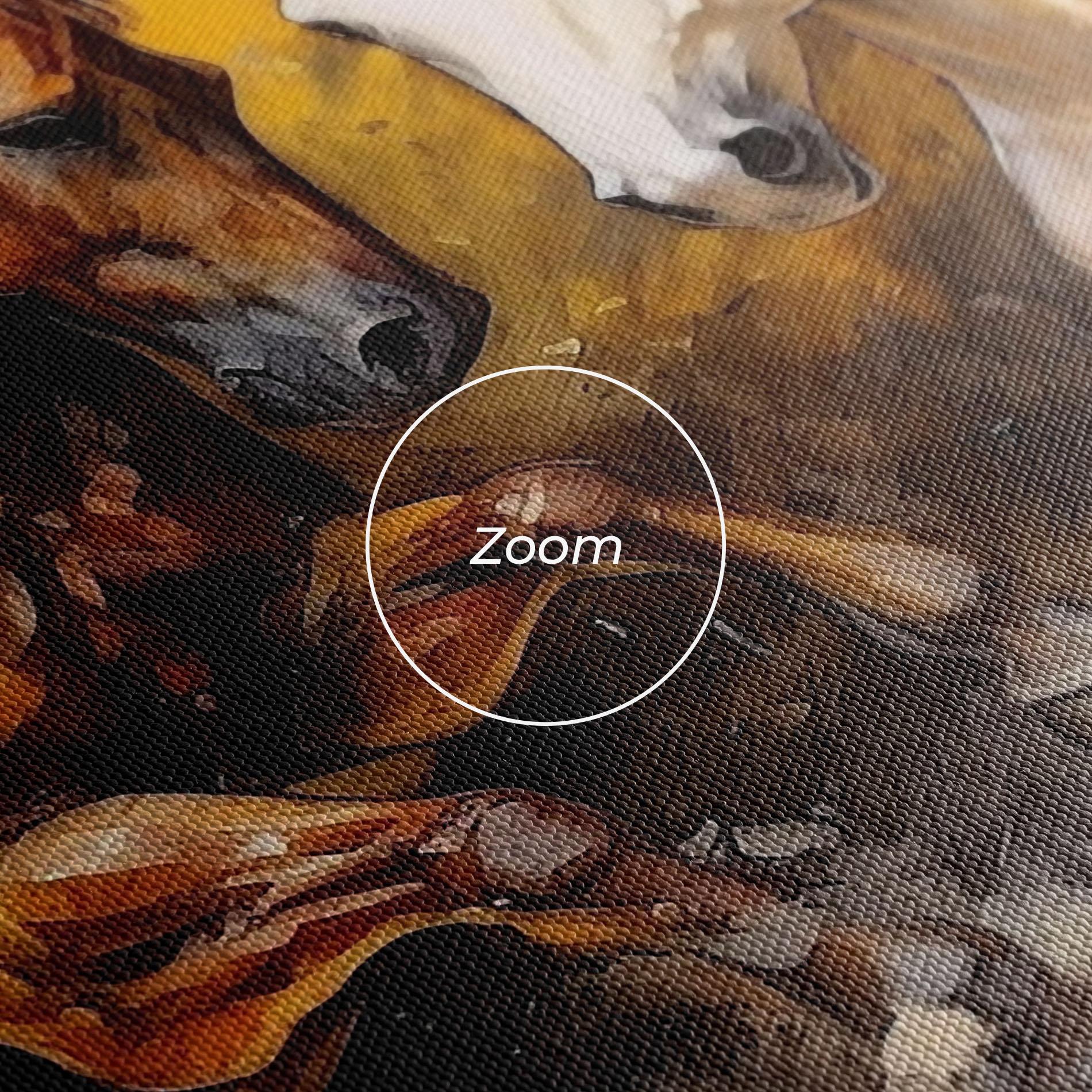 Tablou Canvas Brown White Horses mockup 3