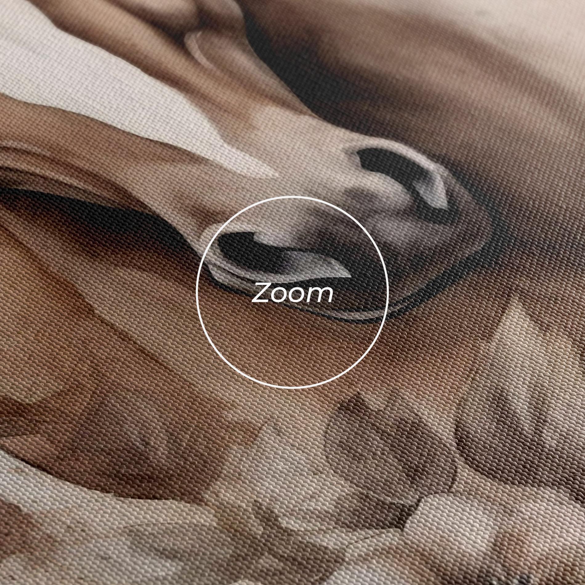 Tablou Canvas Flower Brown Horse mockup 3