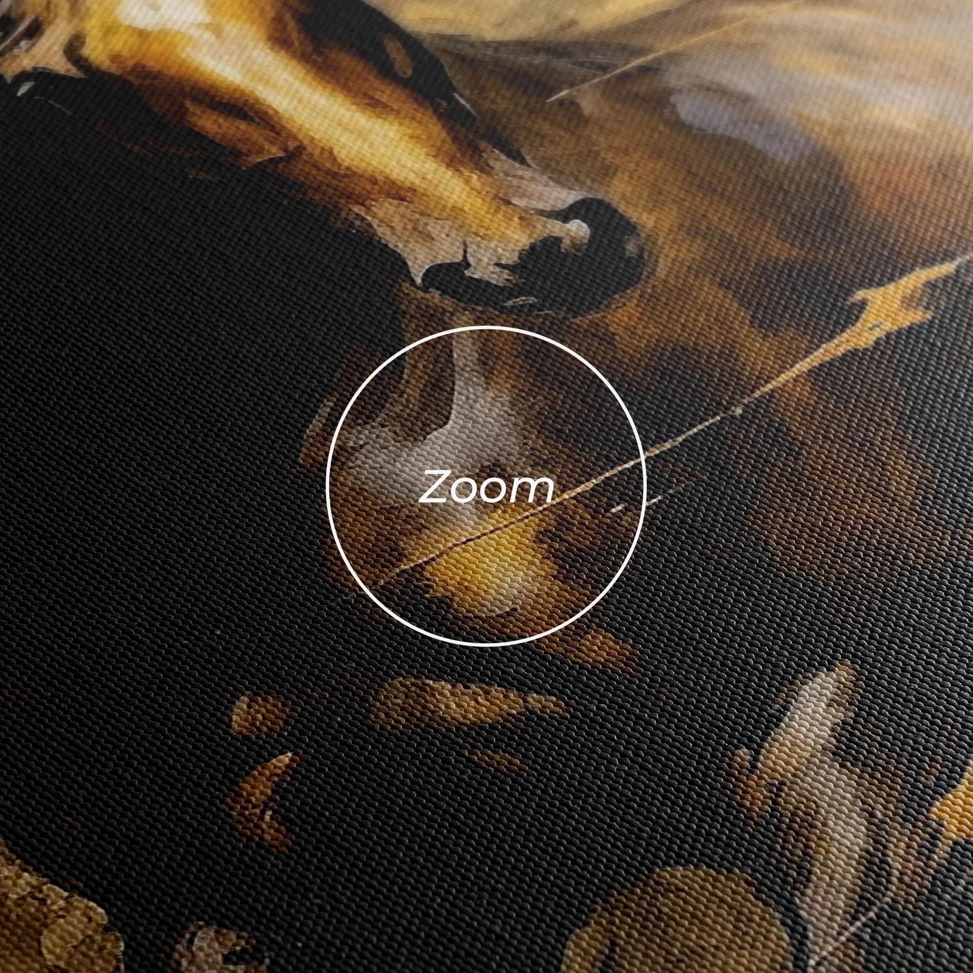 Tablou Canvas Gold Brown Horse mockup 3