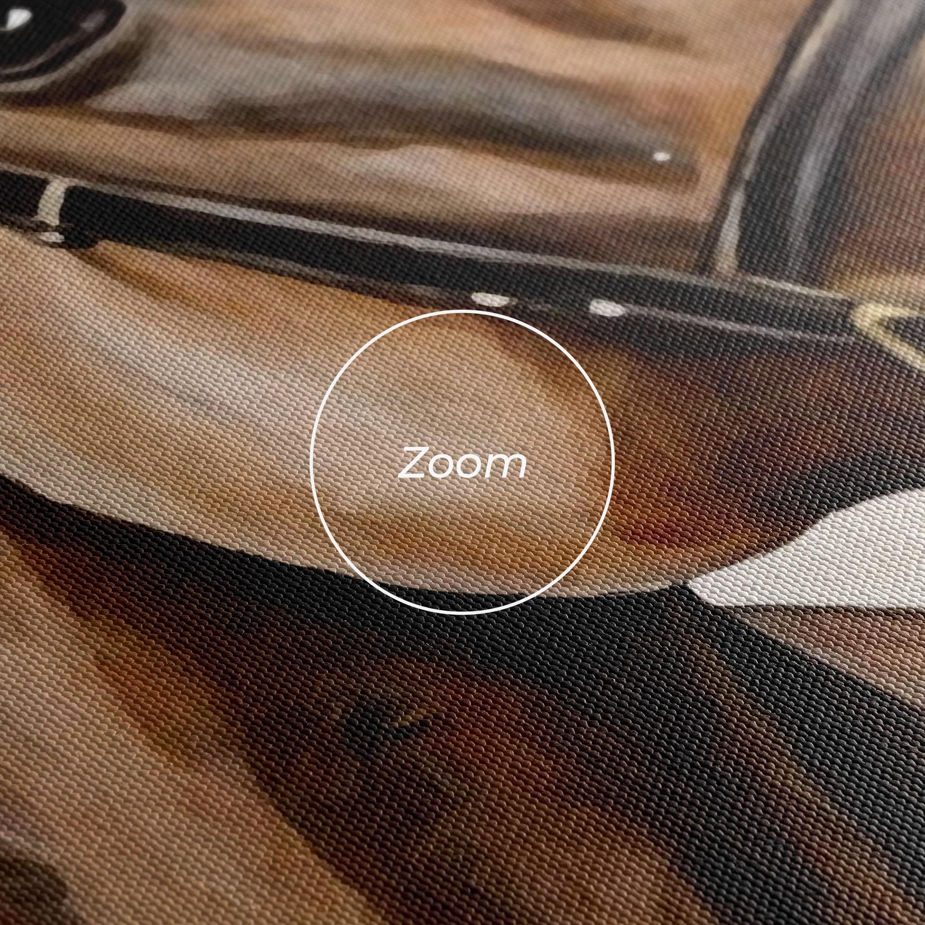 Tablou Canvas Gold Horse Painting mockup 3