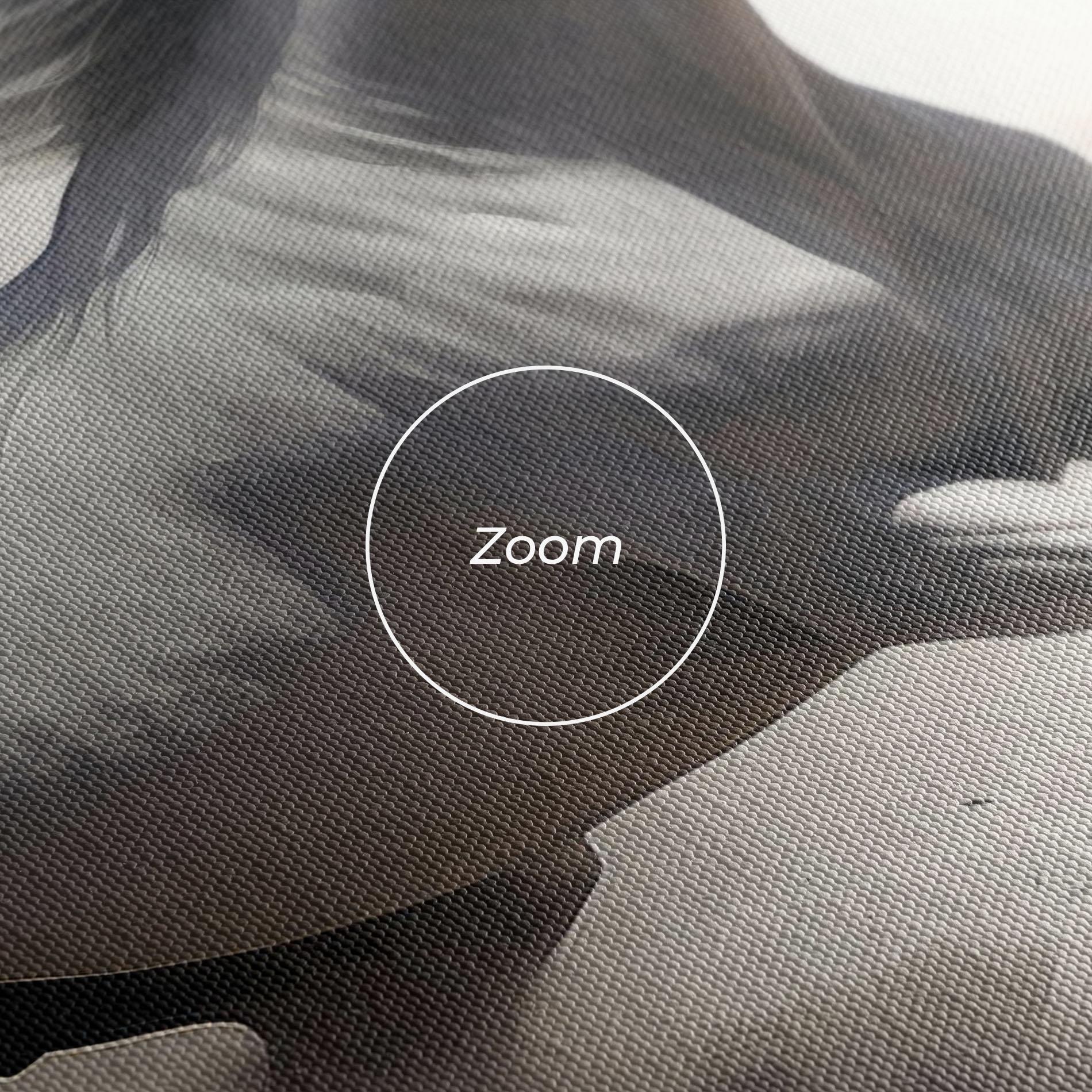 Tablou Canvas Light Grey Horse Galloping mockup 3