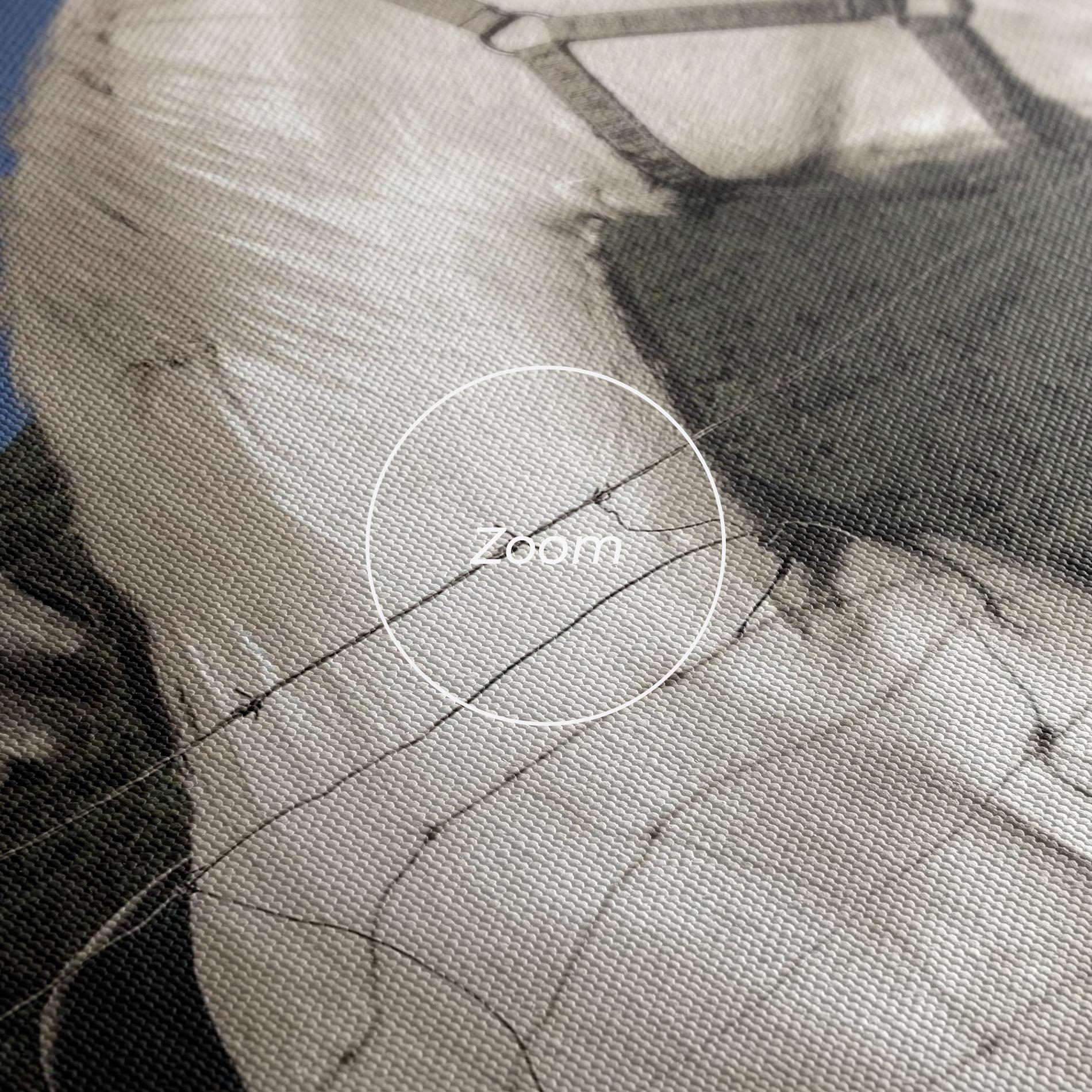 Tablou Canvas White Grey Horse mockup 3