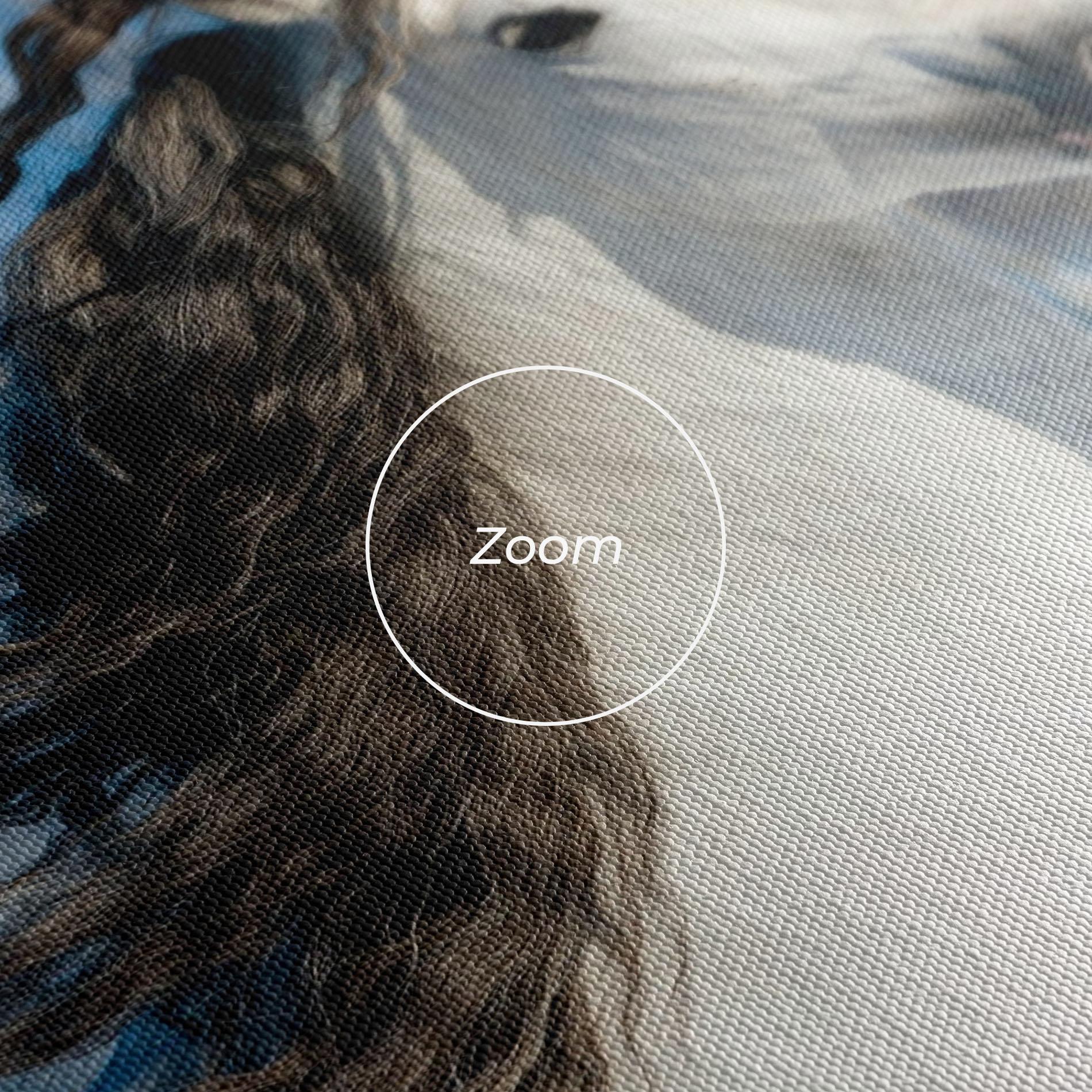 Tablou Canvas Wild Black Hair Horse mockup 3