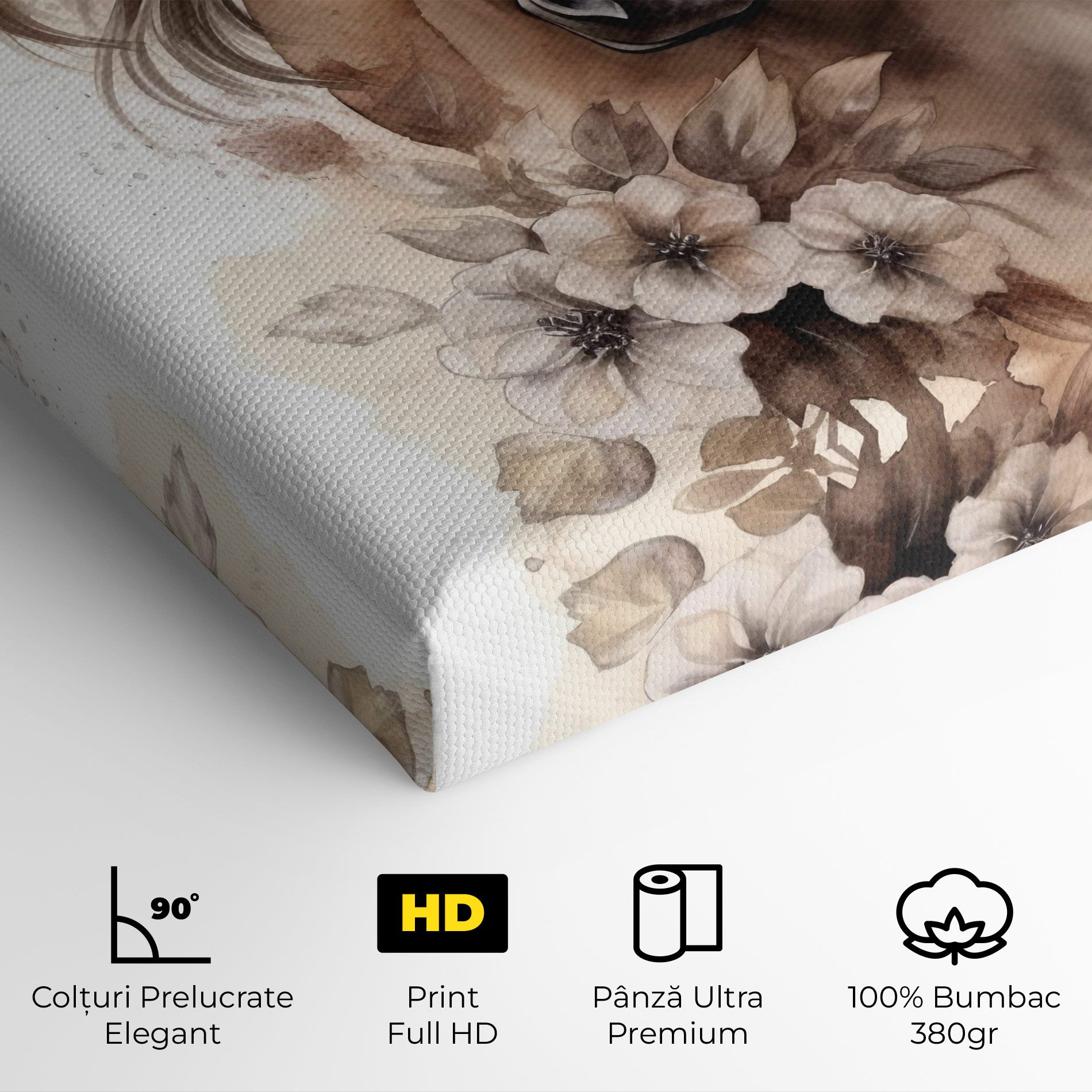 Flower Brown Horse mockup 4