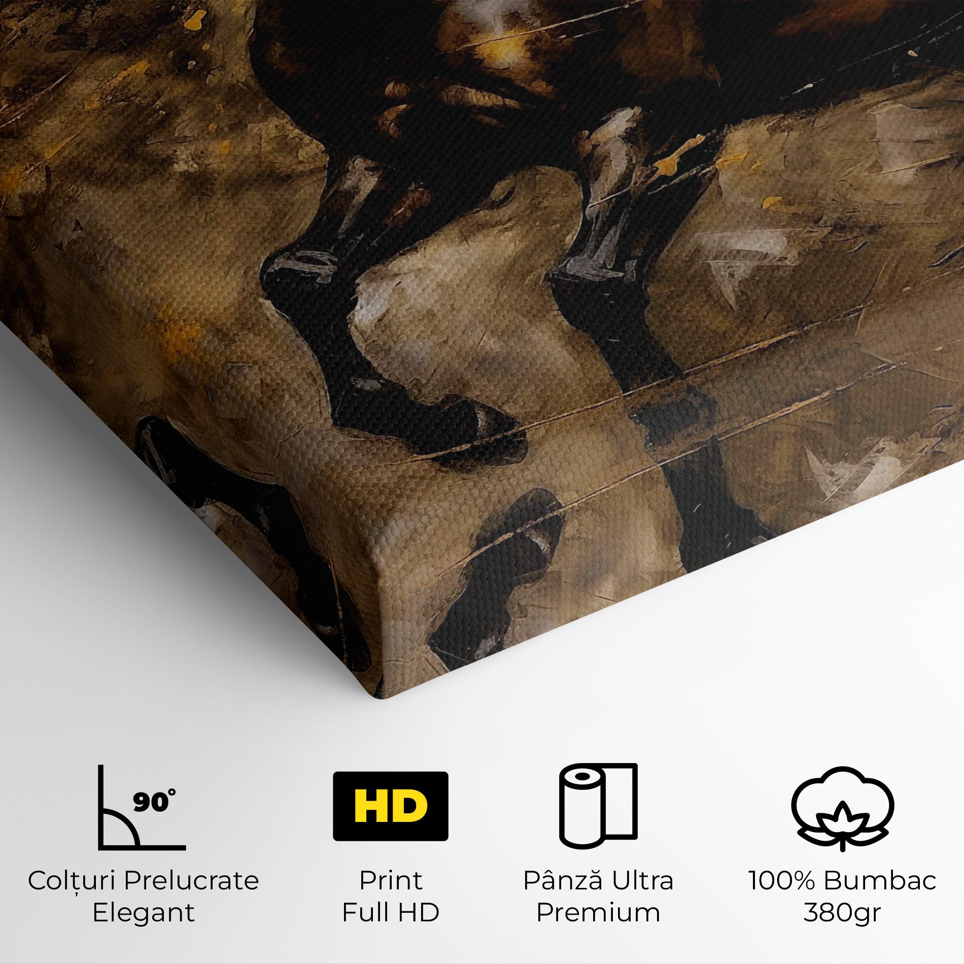 Gold Brown Horse mockup 4