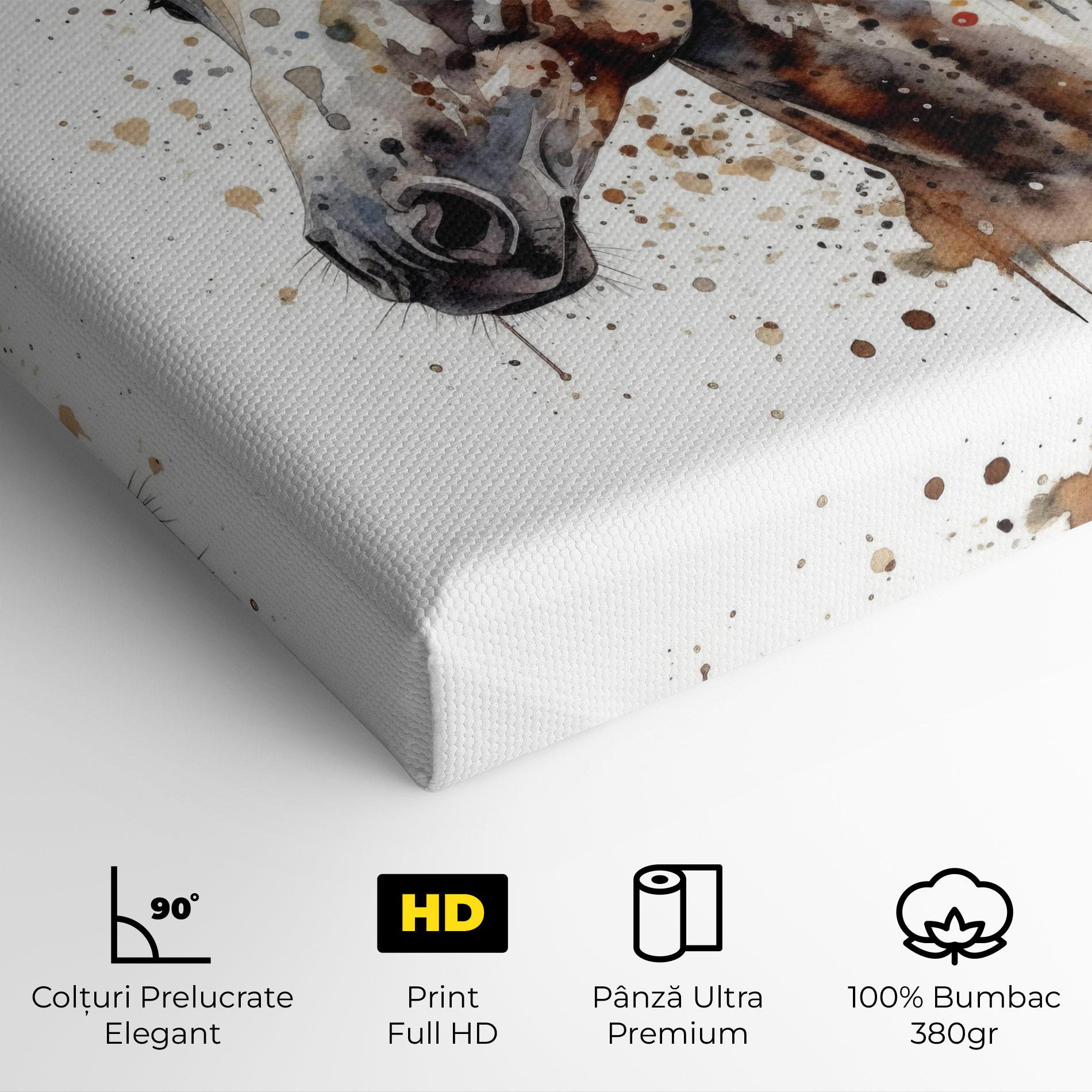Tablou Canvas Watercolor Horse mockup 4