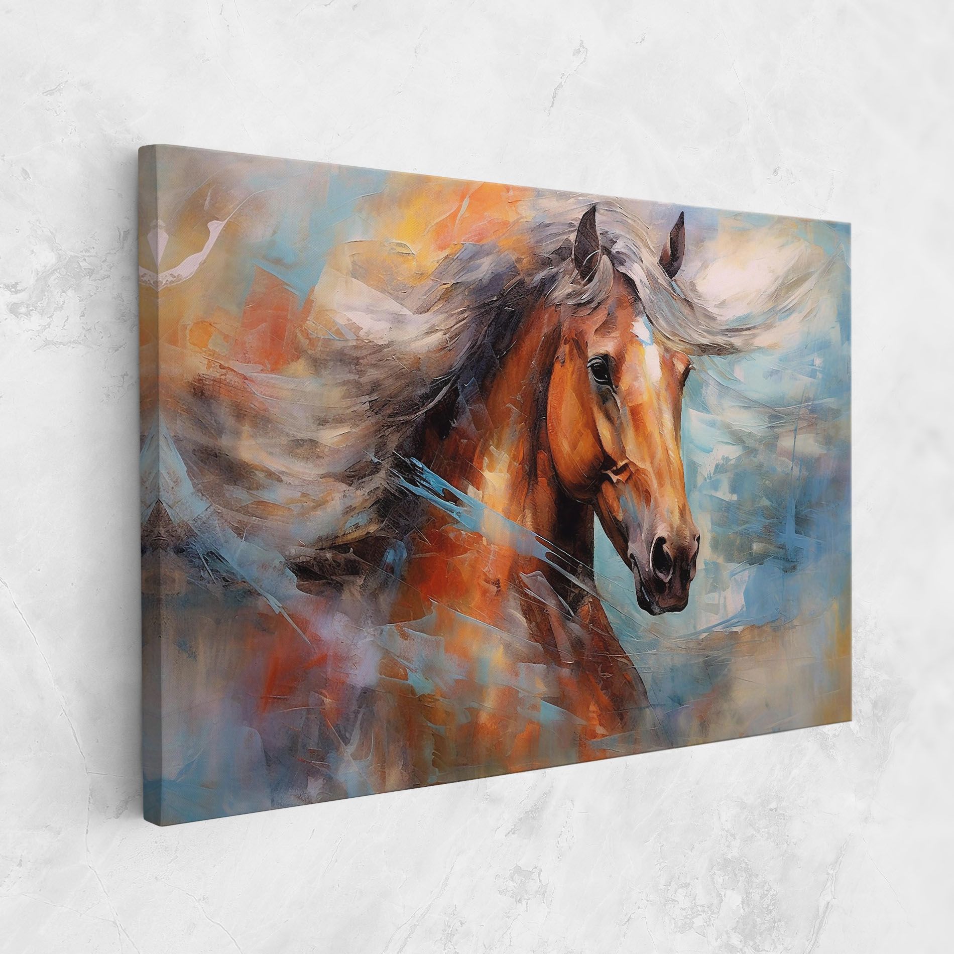 Beautiful Brown Horse mockup 1