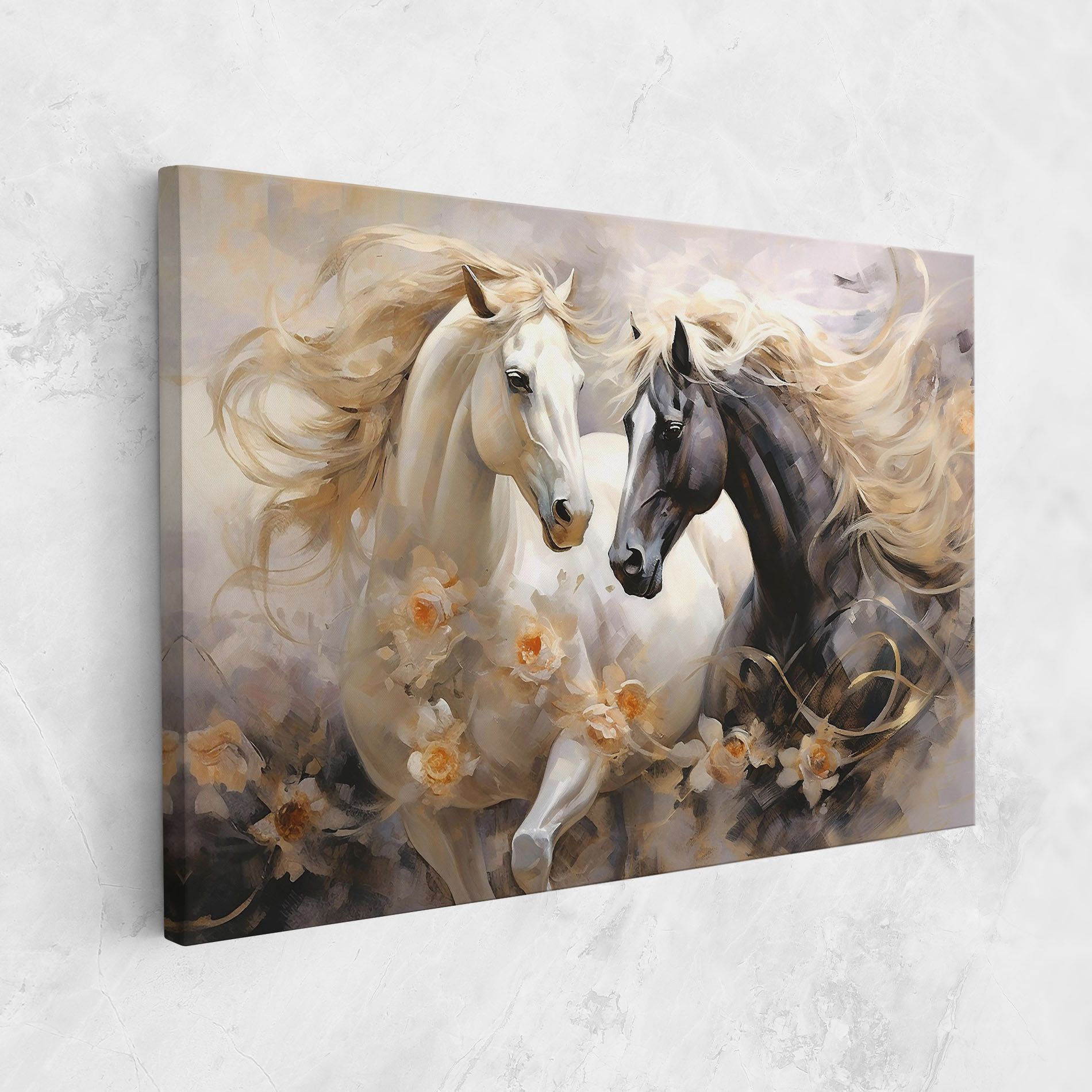 Black And White Horses mockup 1