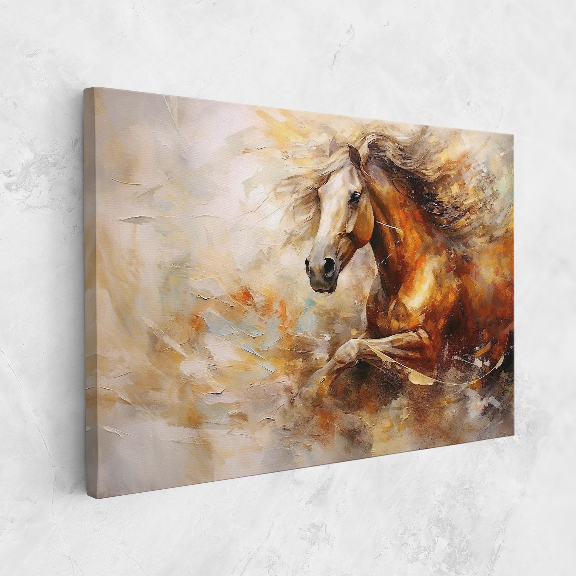Brown Horse Running mockup 1
