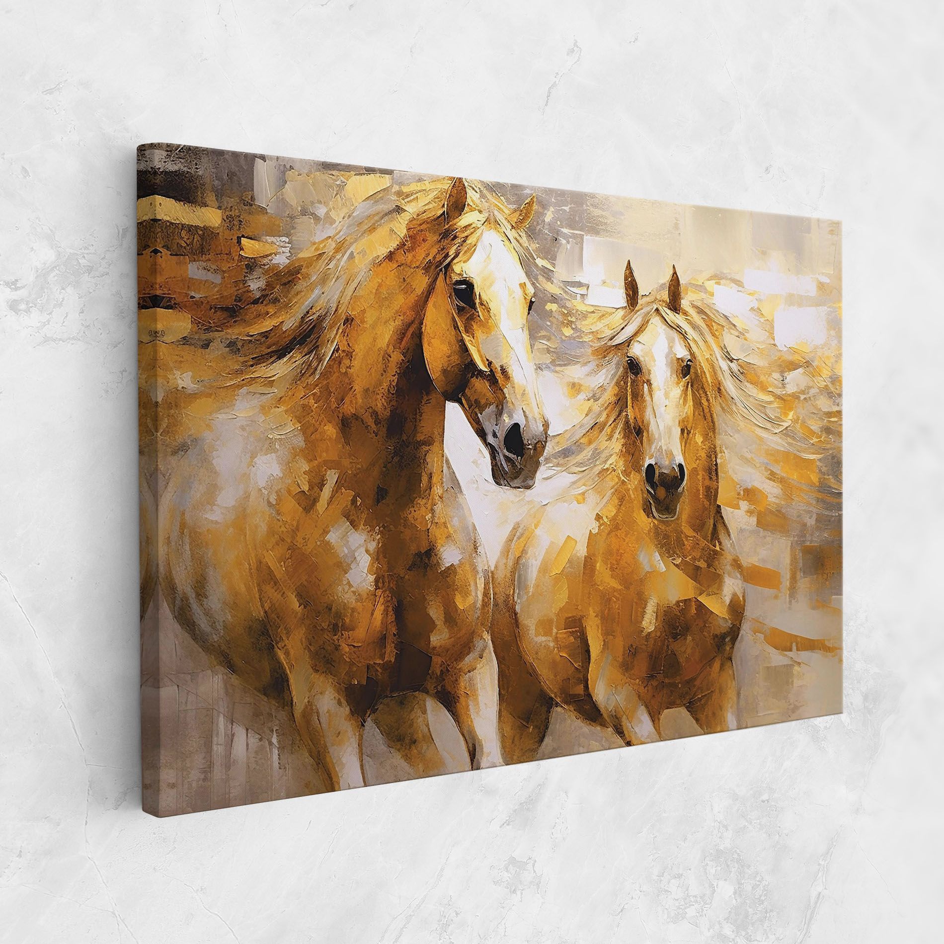 Golden Brown Horses mockup 1