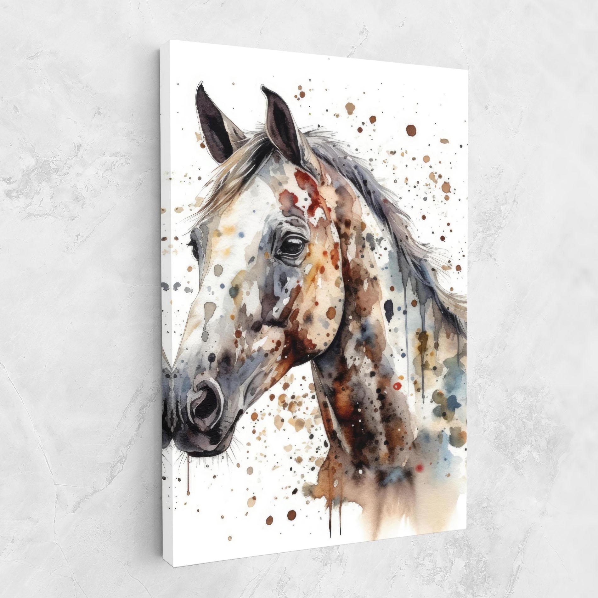 Tablou Canvas Watercolor Horse mockup 1