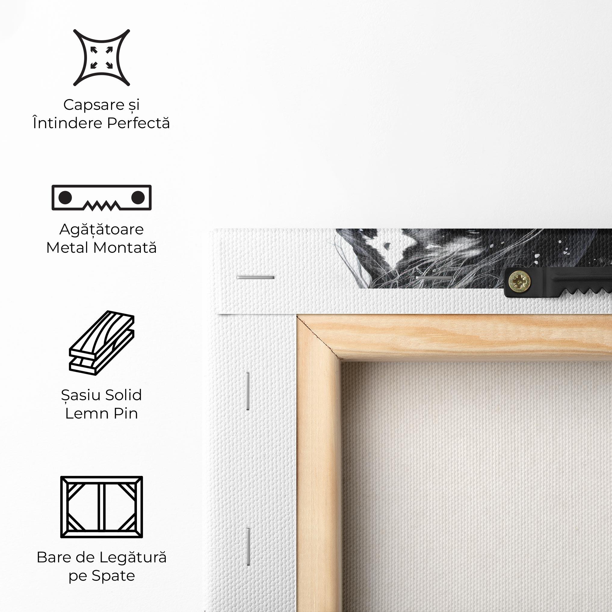 Tablou Canvas Black Horse mockup 5