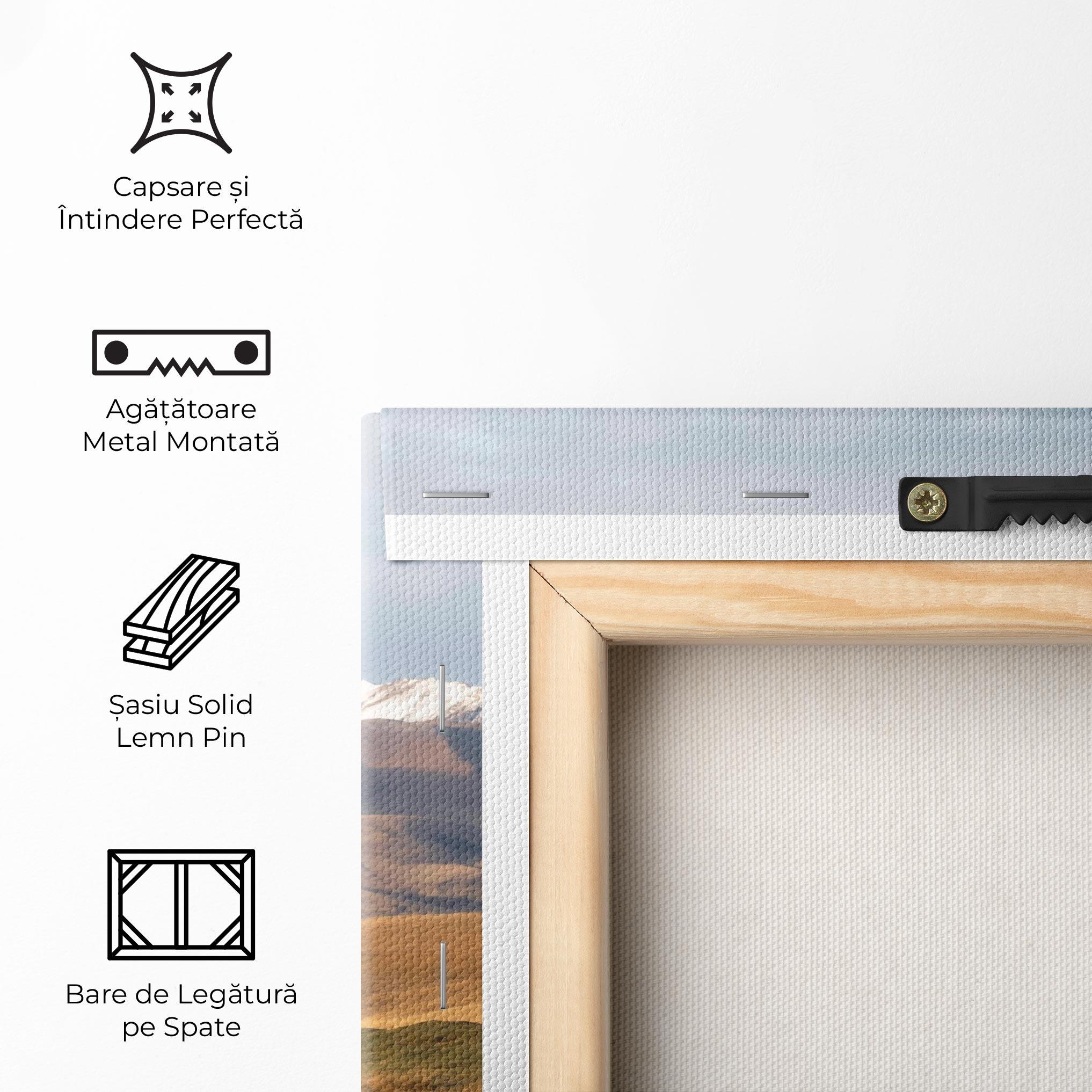 Tablou Canvas Mountain Horses mockup 5